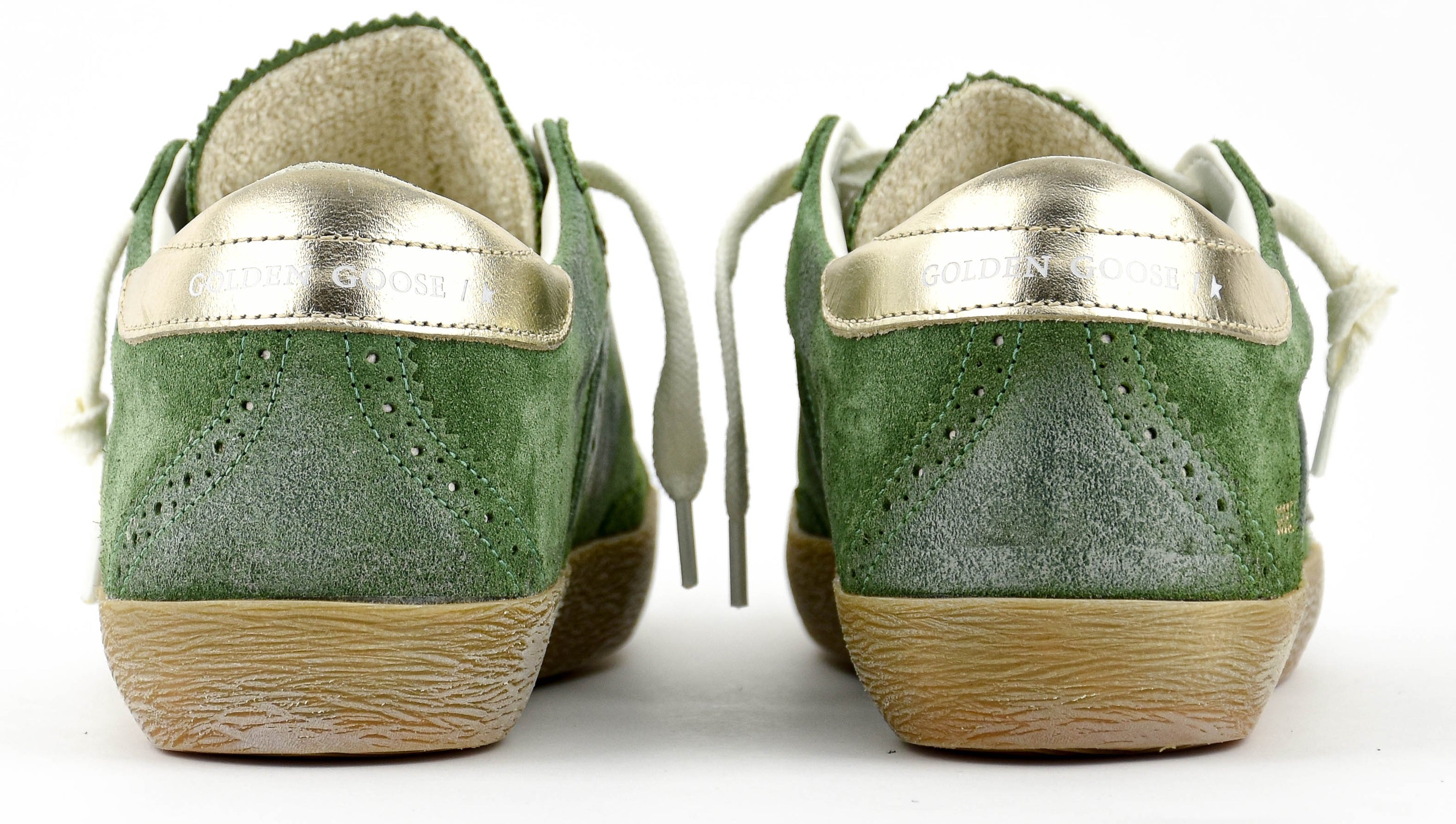 GOLDEN GOOSE SUPERSTAR GREEN WHITE