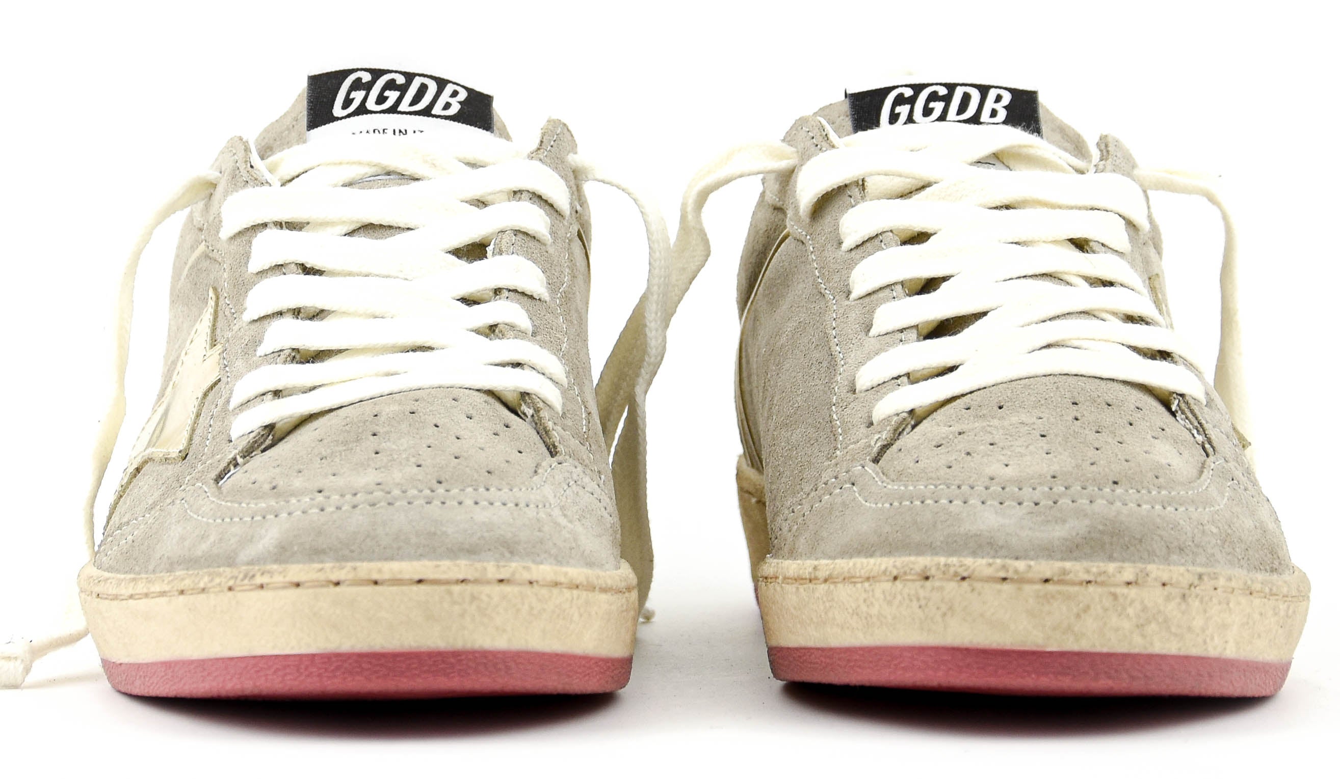 GOLDEN GOOSE SUPERSTAR BALLSTAR TAUPE PEARLS