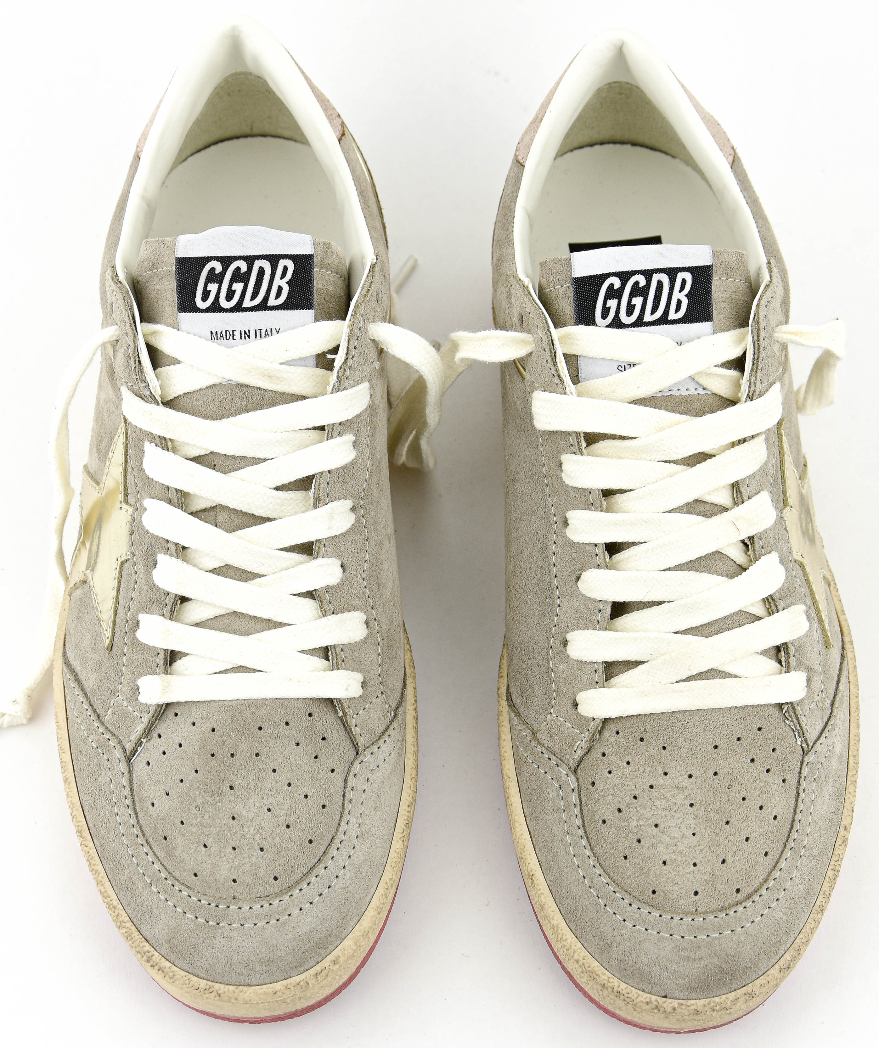 GOLDEN GOOSE SUPERSTAR BALLSTAR TAUPE PEARLS