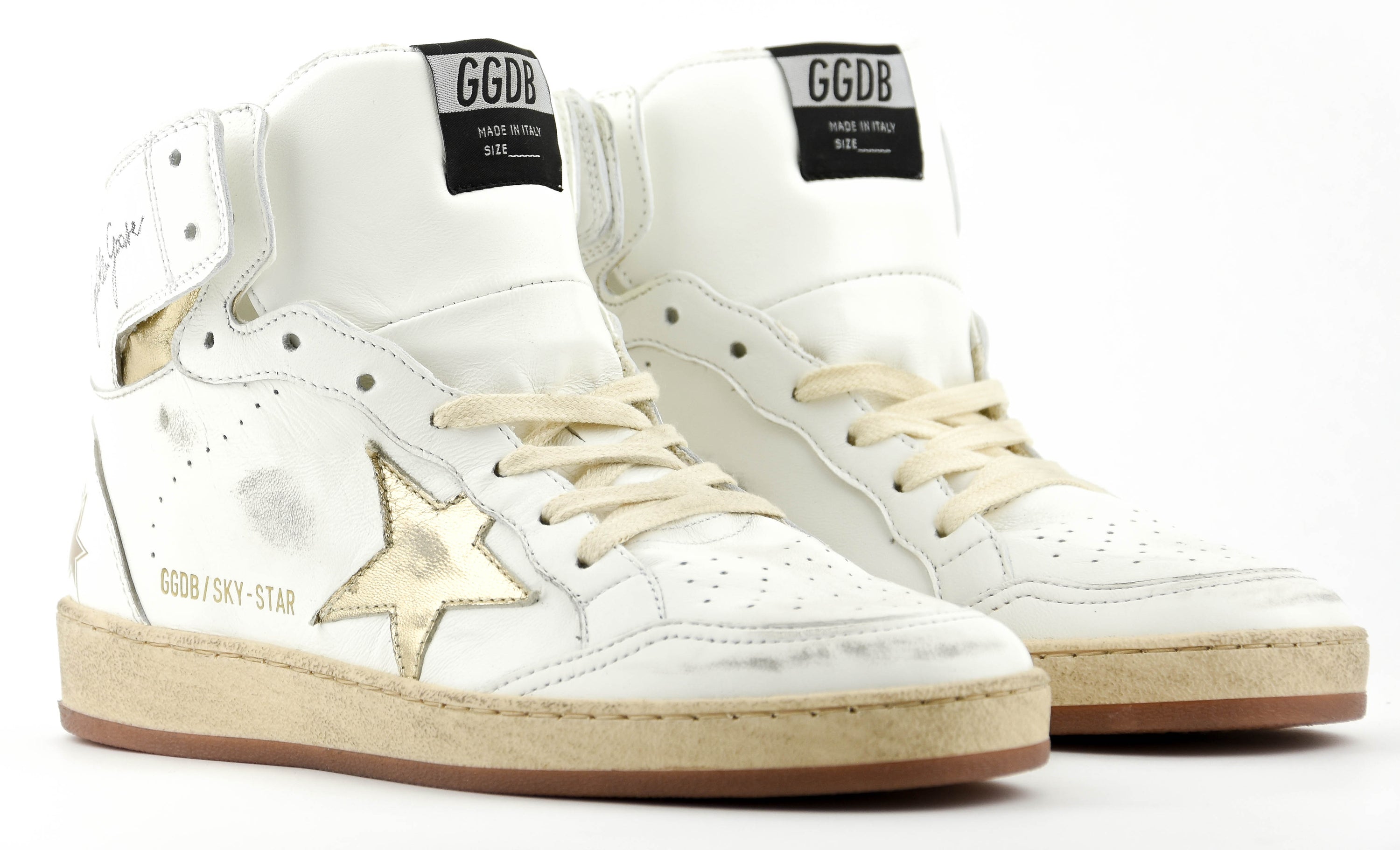 GOLDEN GOOSE SKYSTAR WHITE GOLD