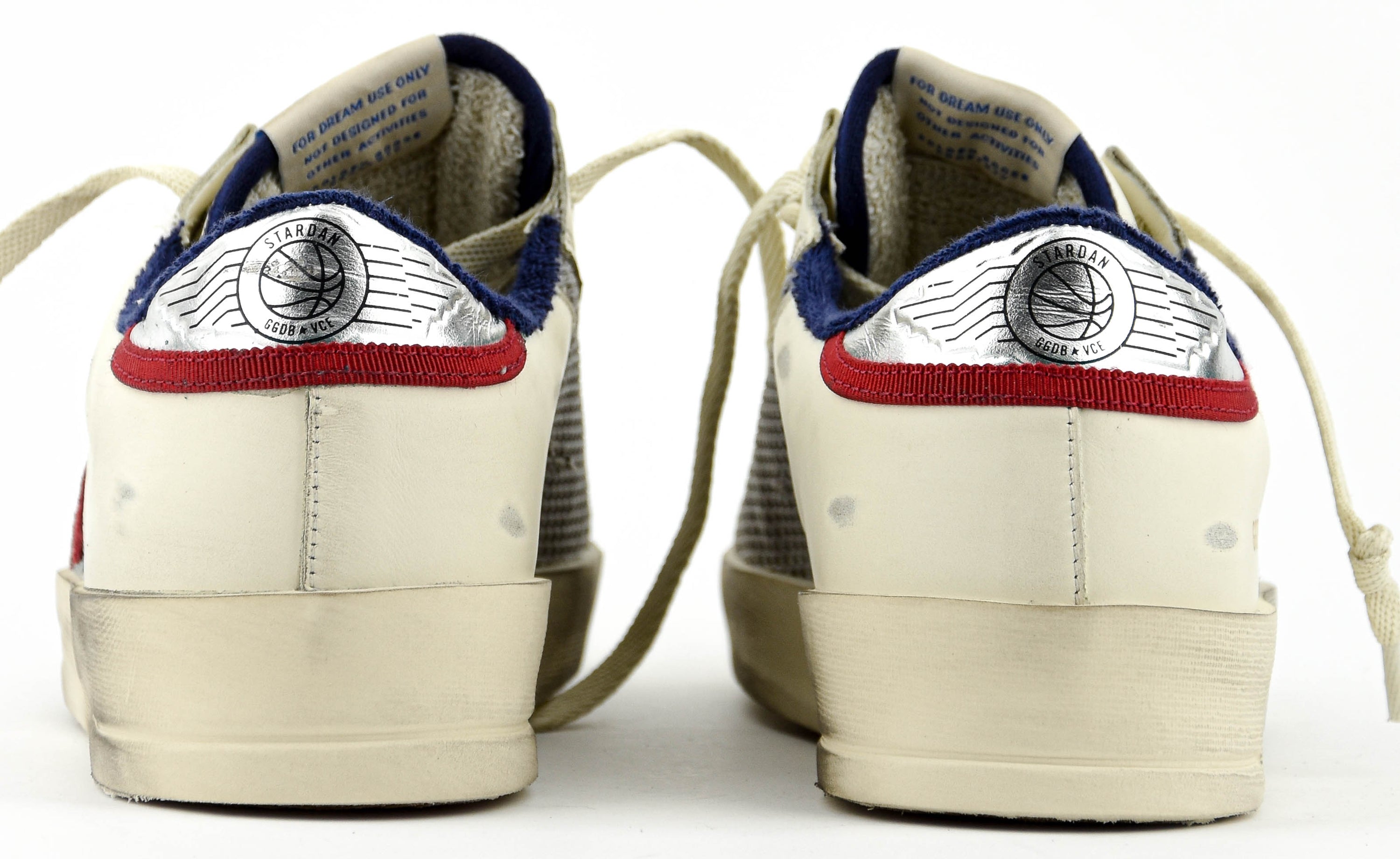 GOLDEN GOOSE STARDAN WHITE GREY RED