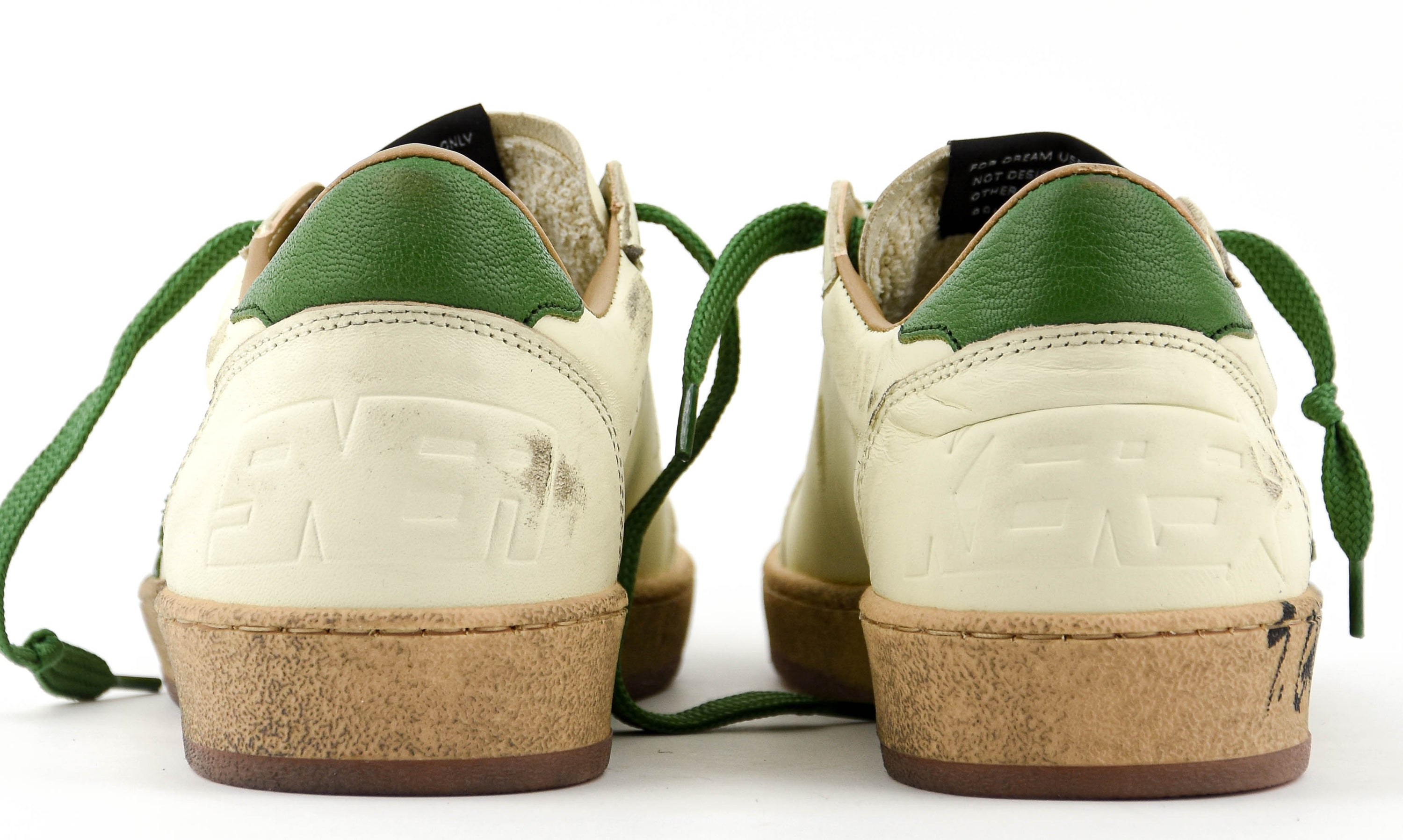 GOLDEN GOOSE BALL STAR WHITE GREEN