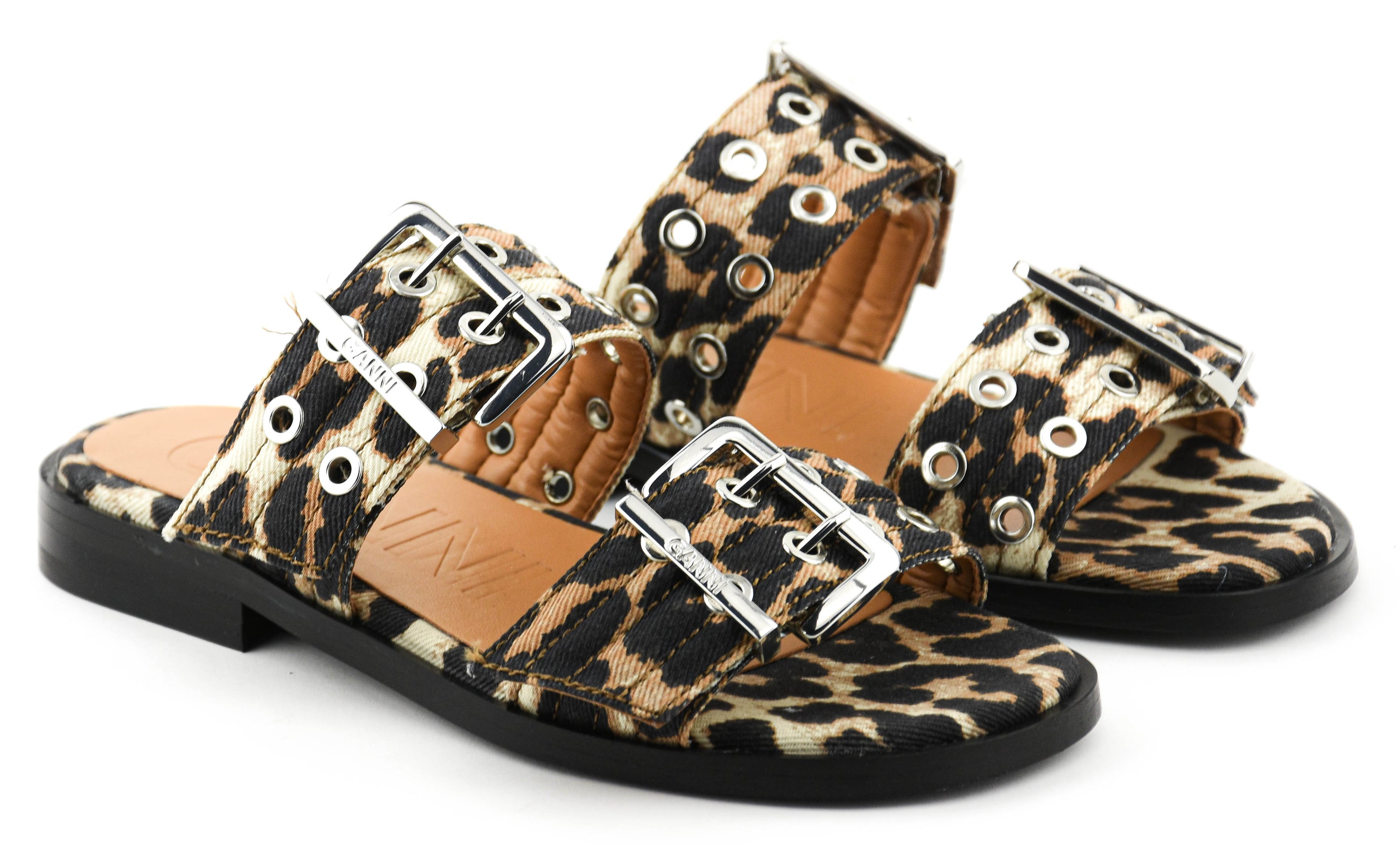 GANNI SLIDE LEOPARD