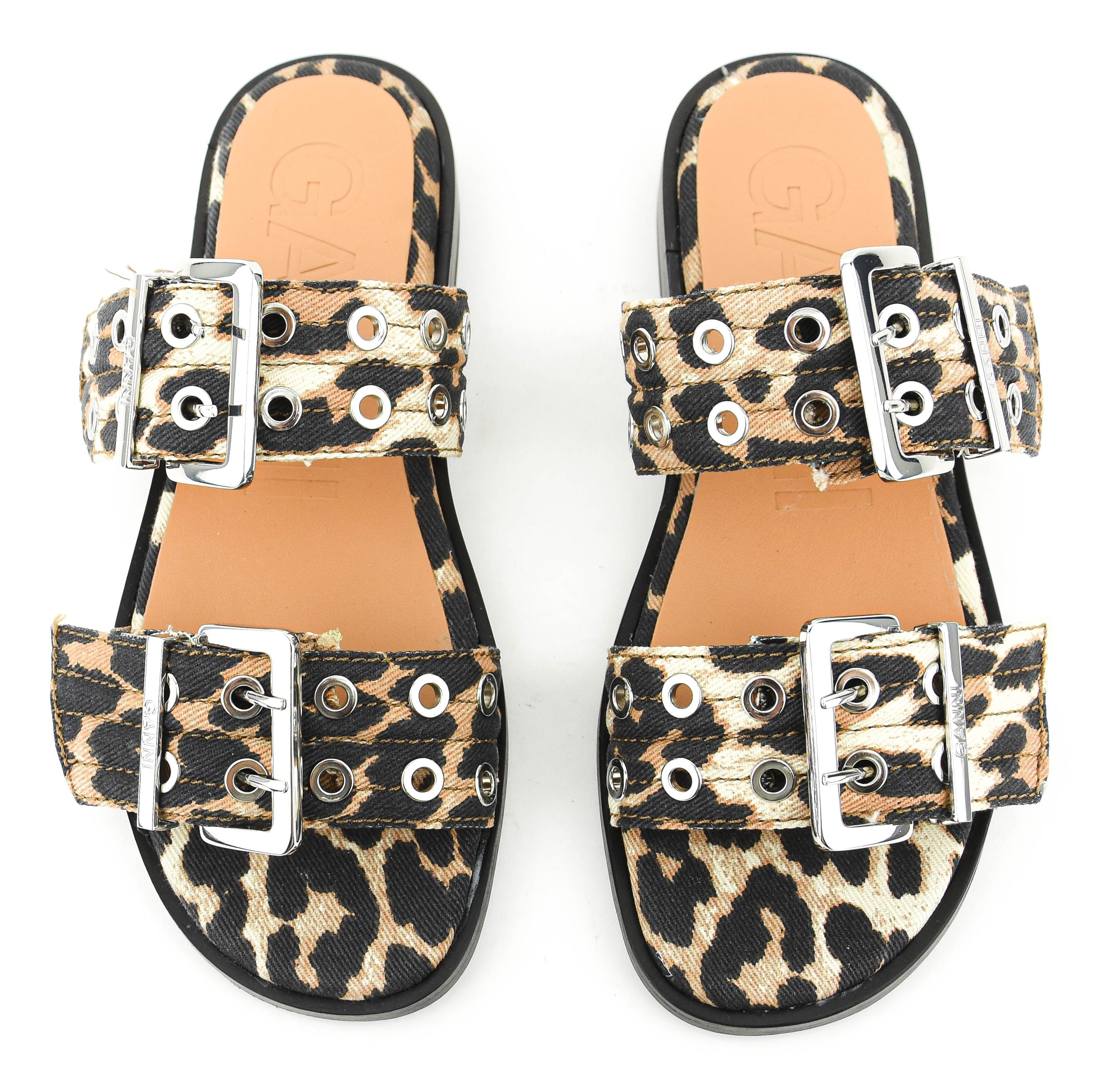 GANNI SLIDE LEOPARD