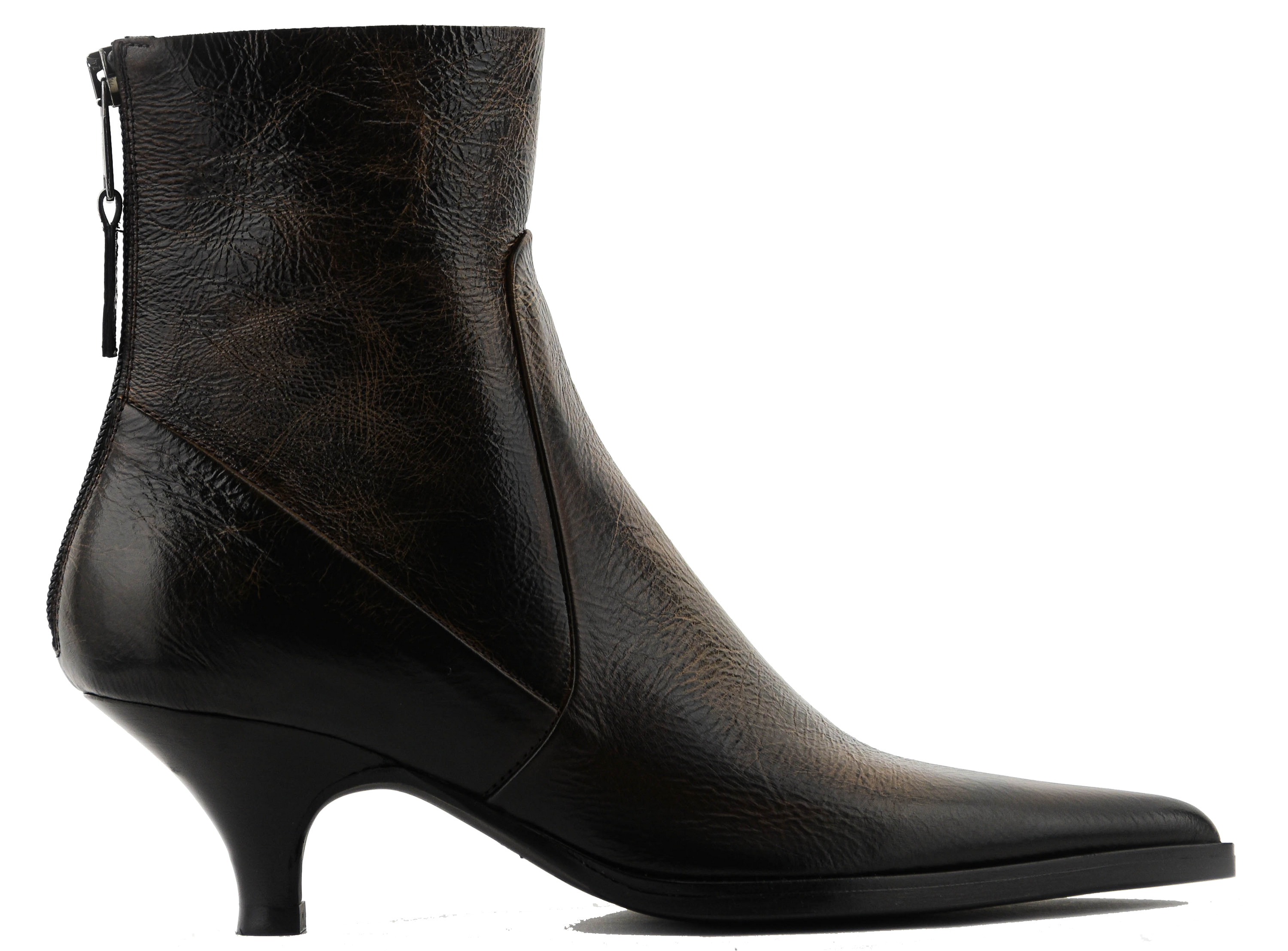 ELENA IACHI SHARP BOOTIE VINTAGE BROWN