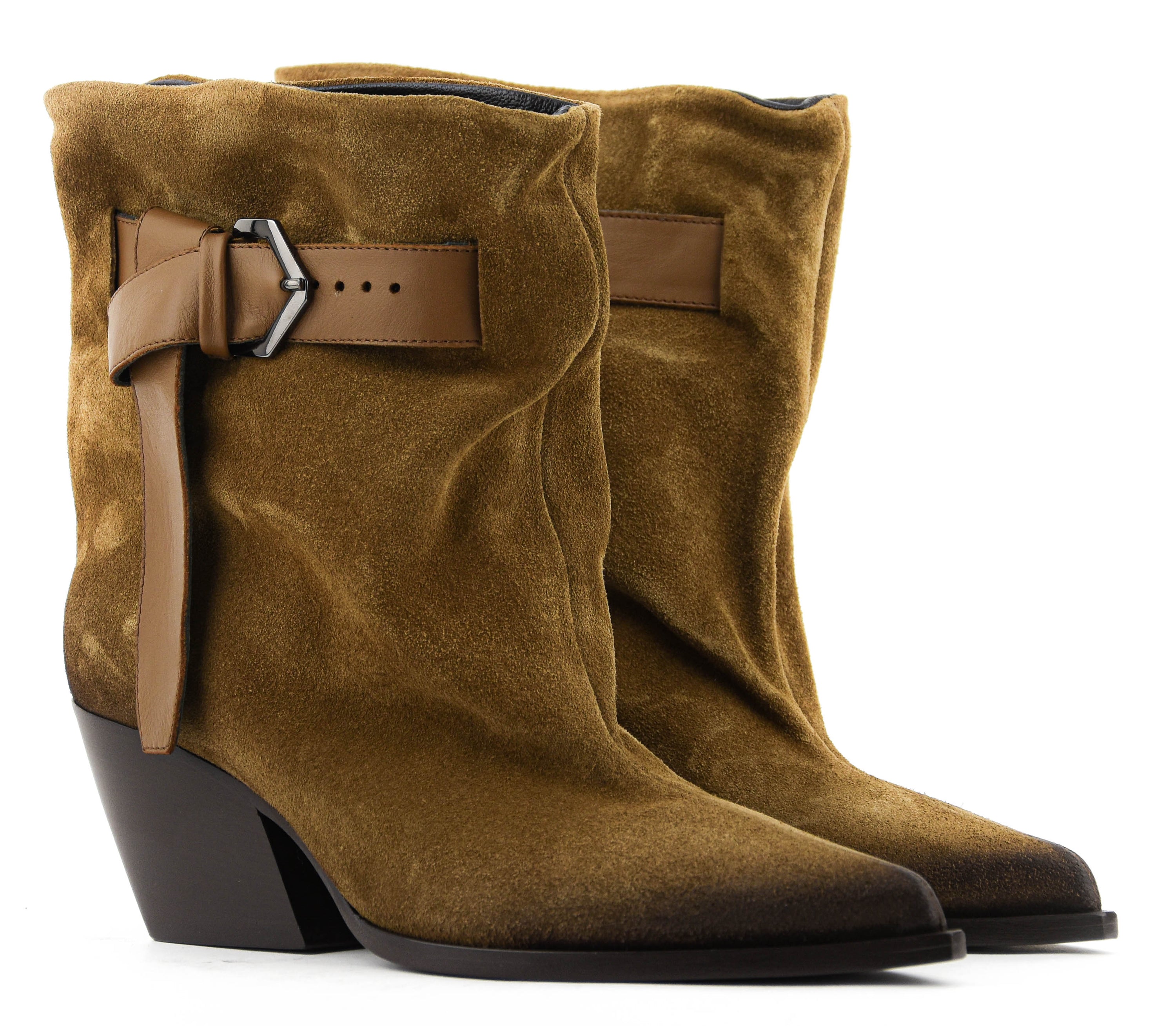 ELENA IACHI SHORT BOOT KNOT TAN