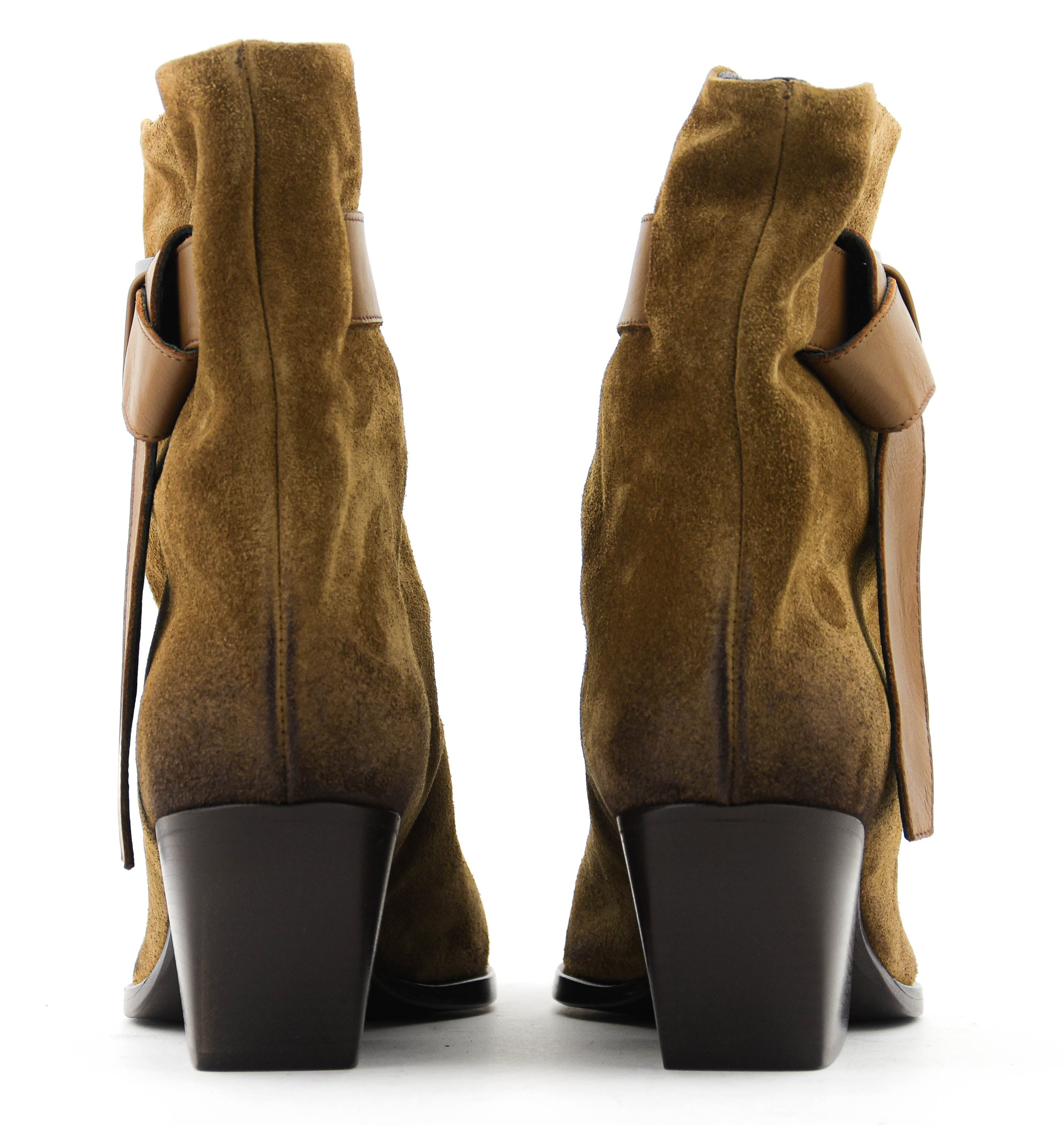 ELENA IACHI SHORT BOOT KNOT TAN