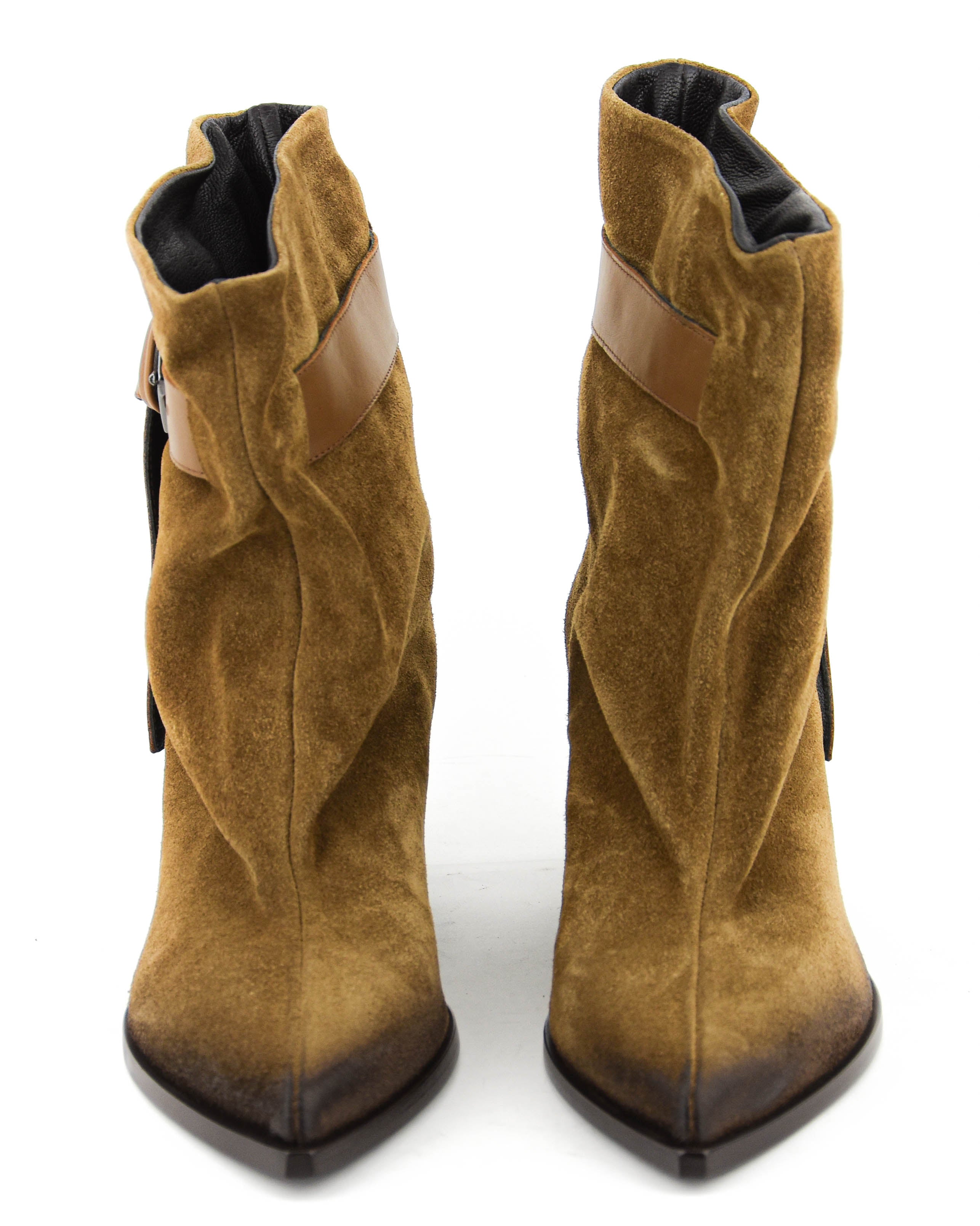 ELENA IACHI SHORT BOOT KNOT TAN