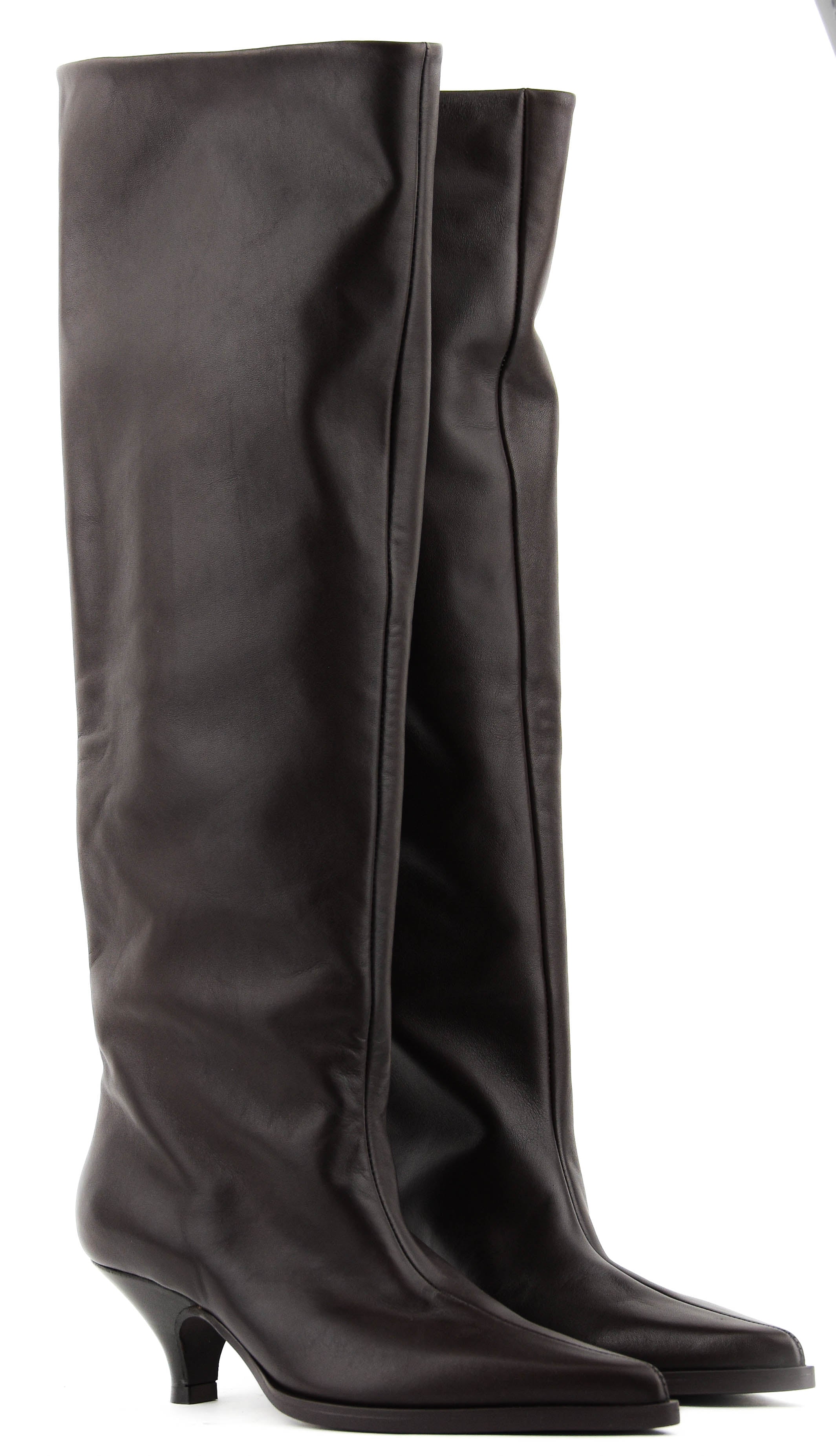 ELENA IACHI SHARP BOOT LONG BROWN