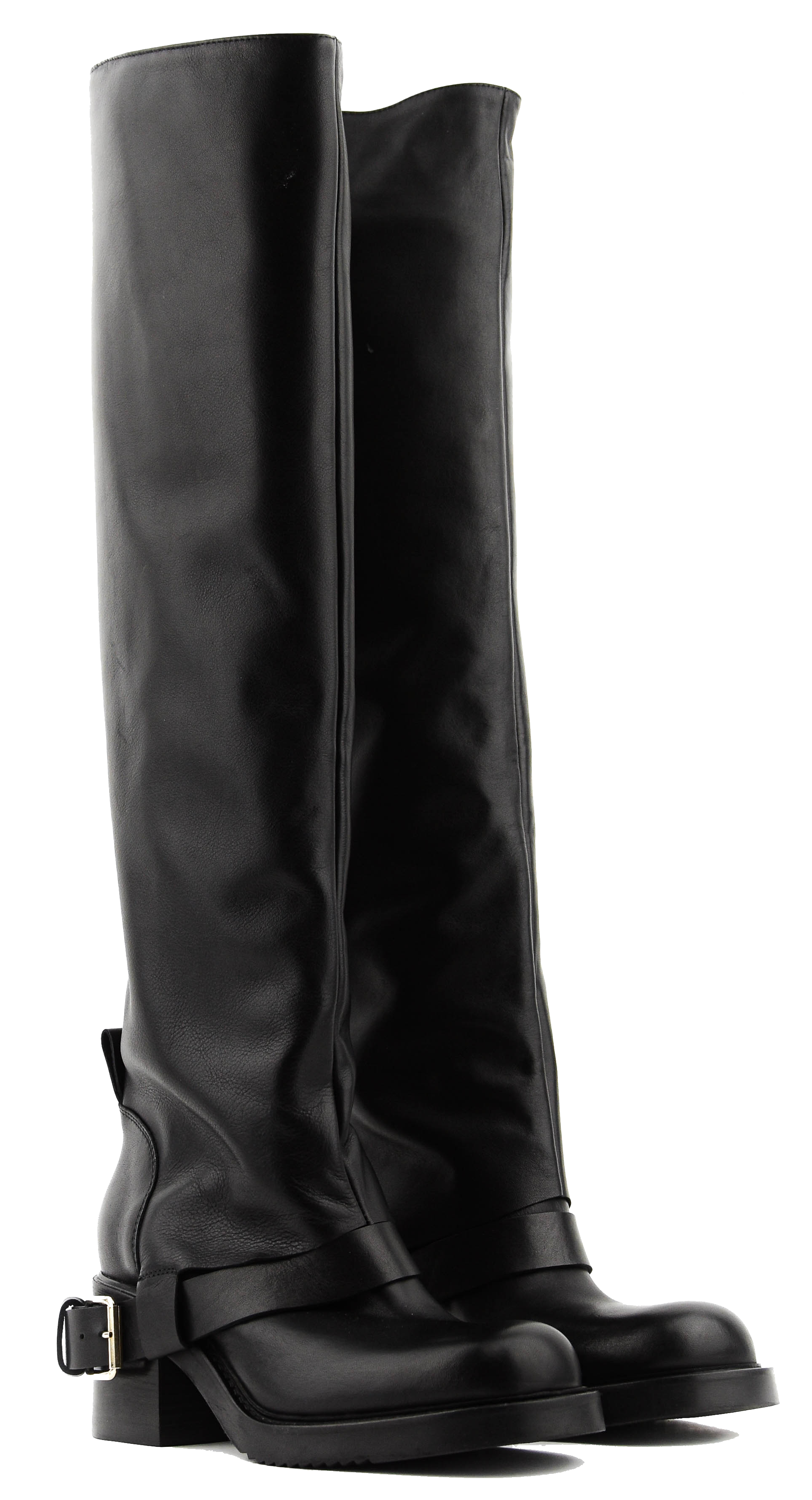 ELENA IACHI HOODED BIKER BLACK '25