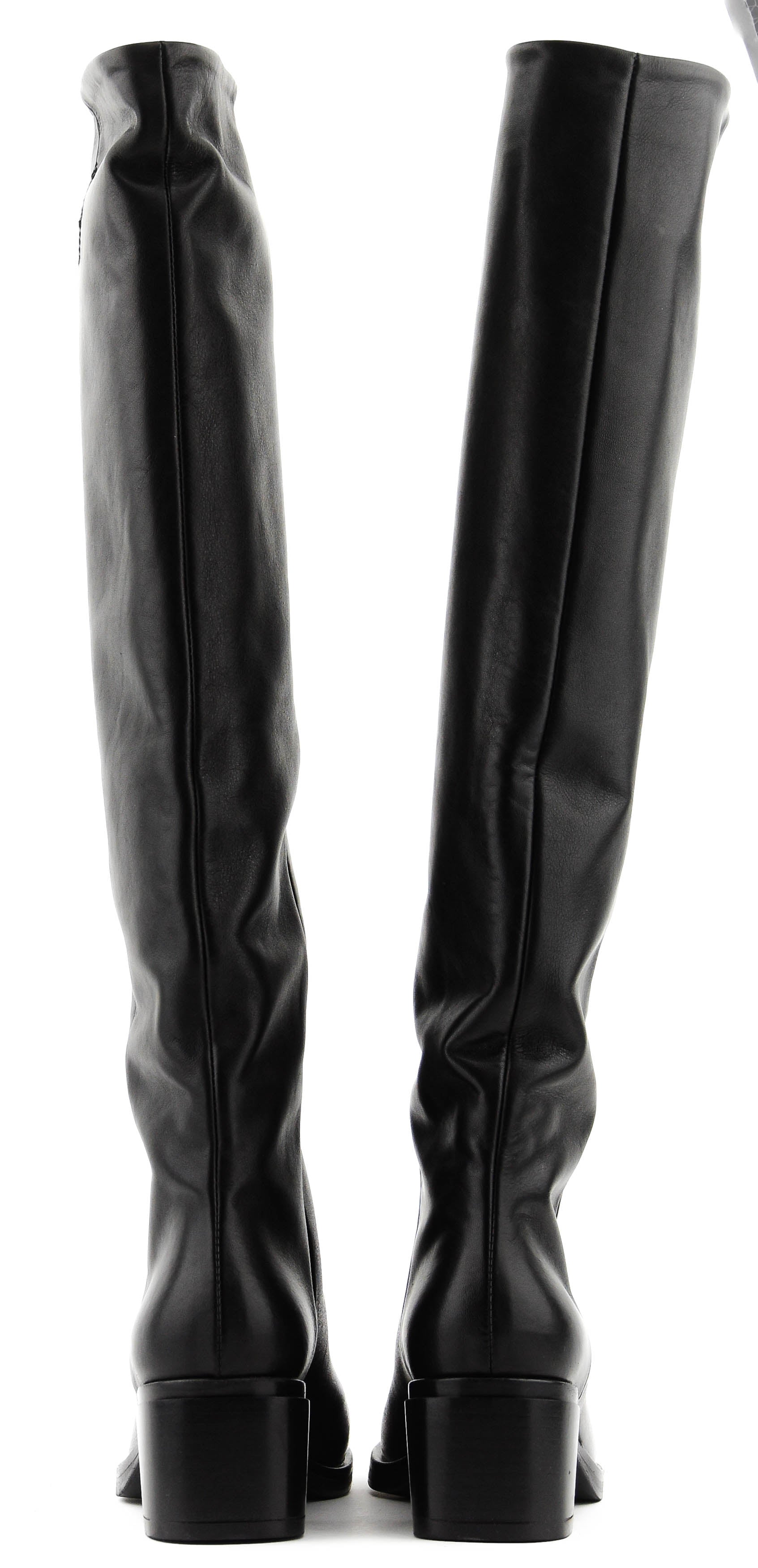 ELENA IACHI LONG BOOT SQUARE BLACK