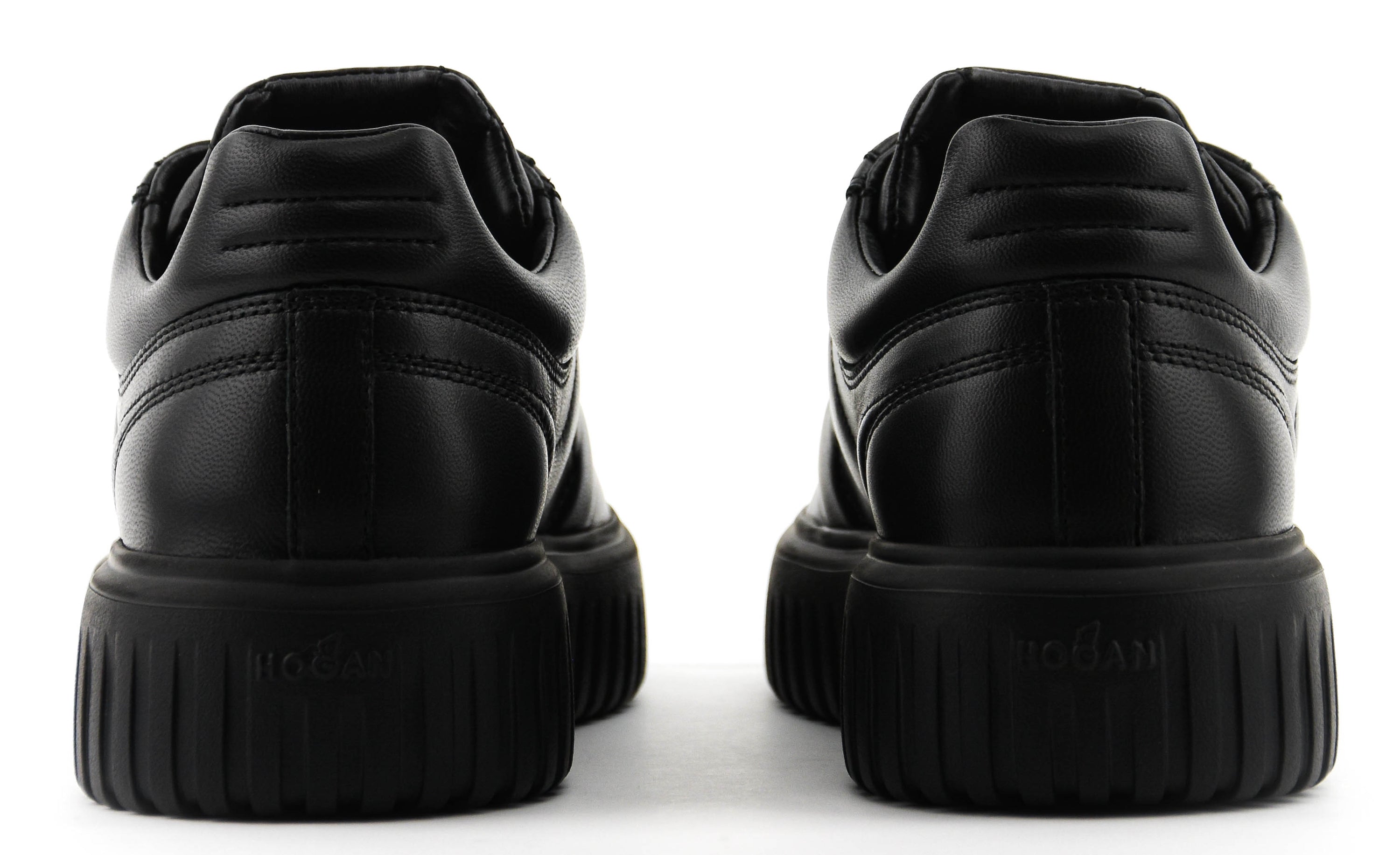 HOGAN H-STRIPES BLACK LEATHER