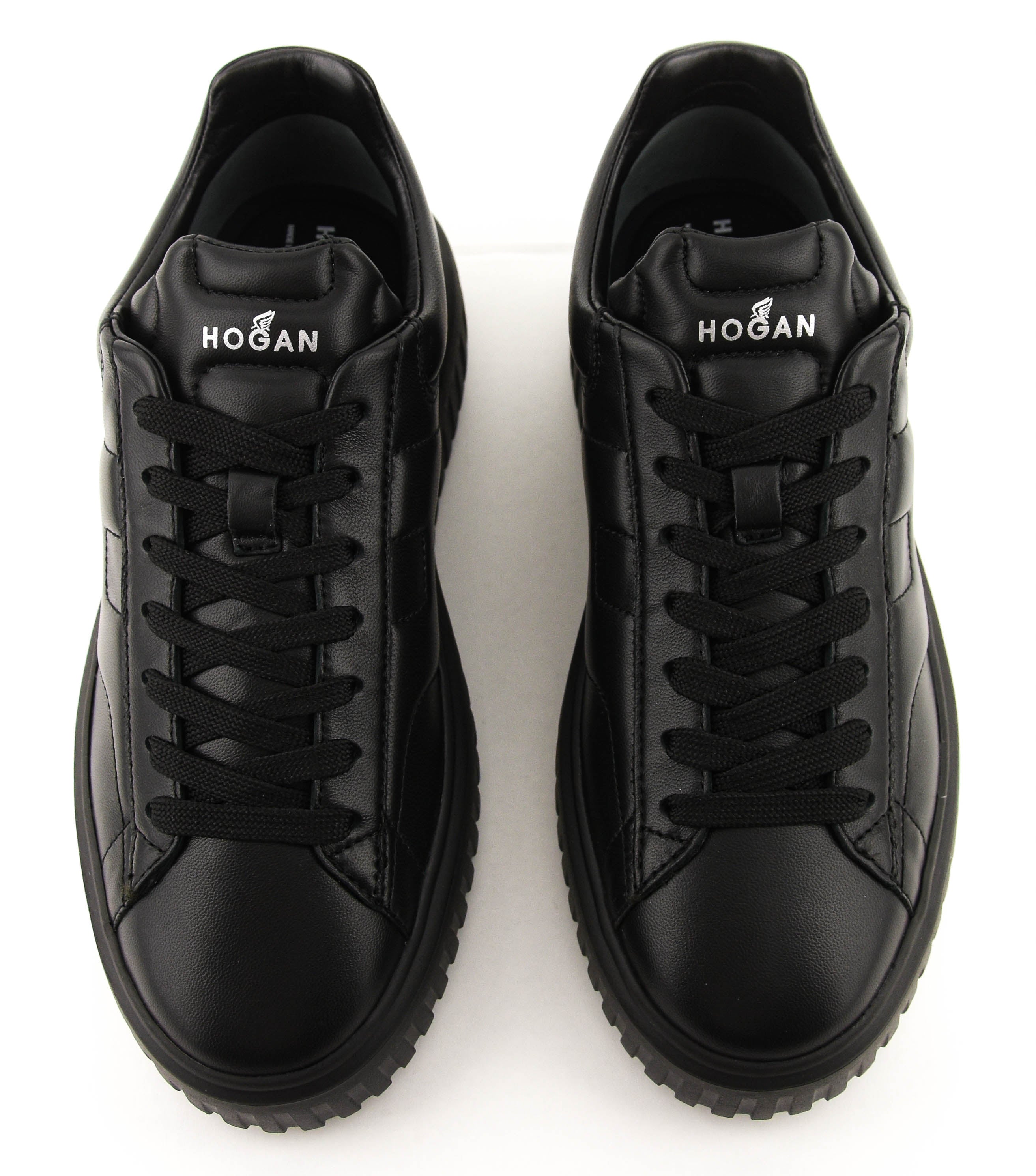 HOGAN H-STRIPES BLACK LEATHER
