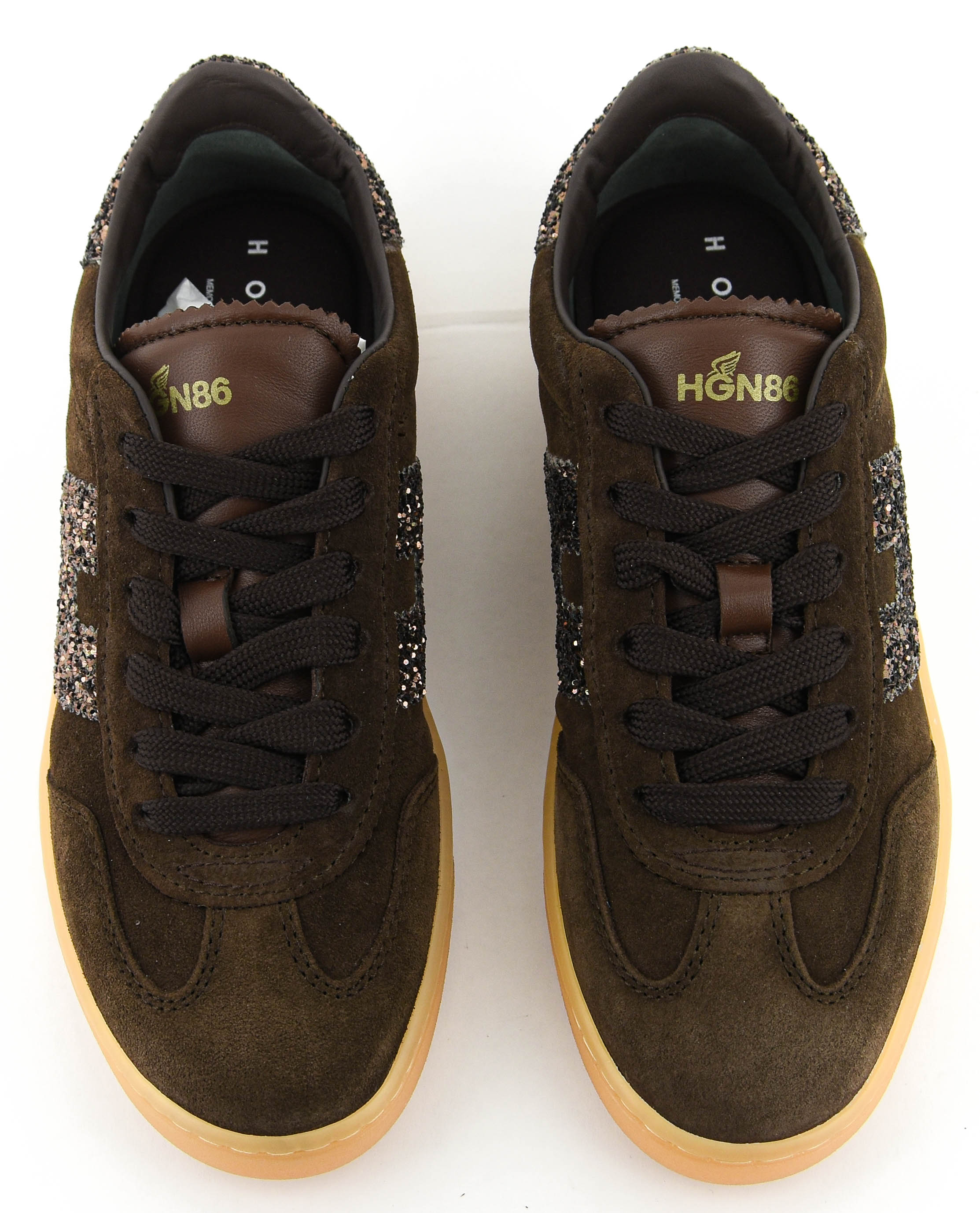 HOGAN COOL SNEAKER BROWN GLITTER