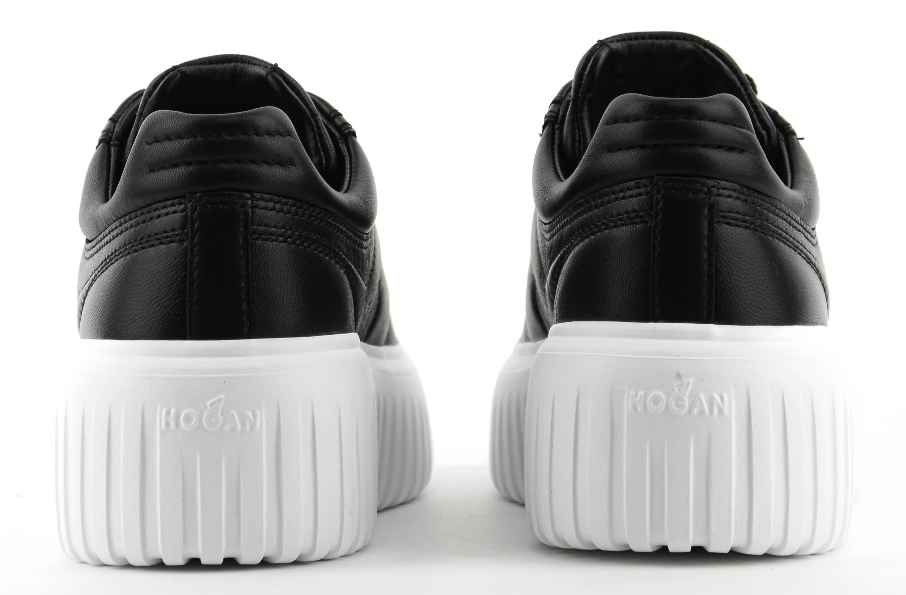 HOGAN H-STRIPES BLACK LEATHER