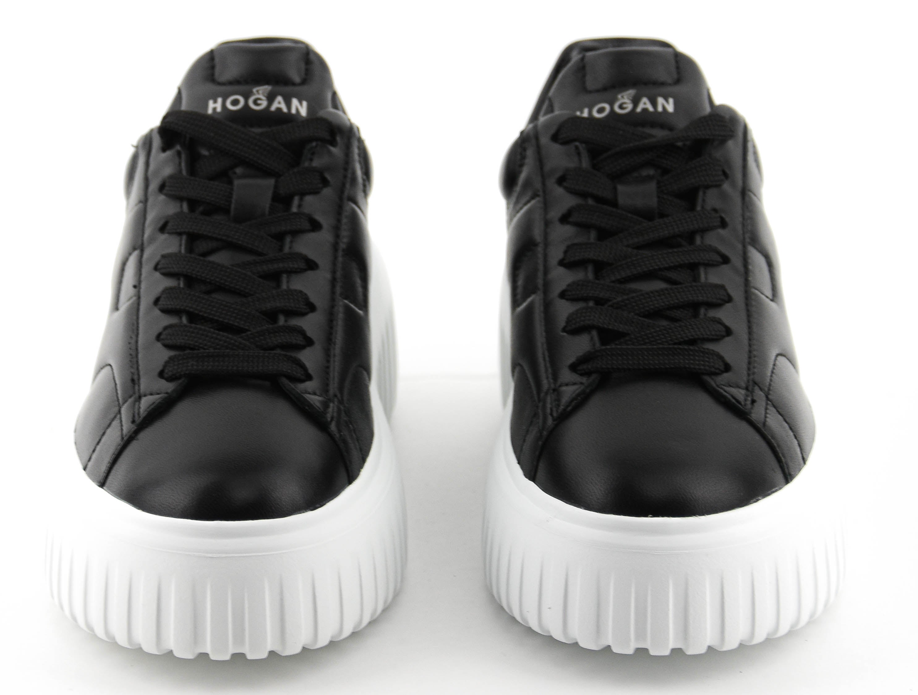 HOGAN H-STRIPES BLACK LEATHER