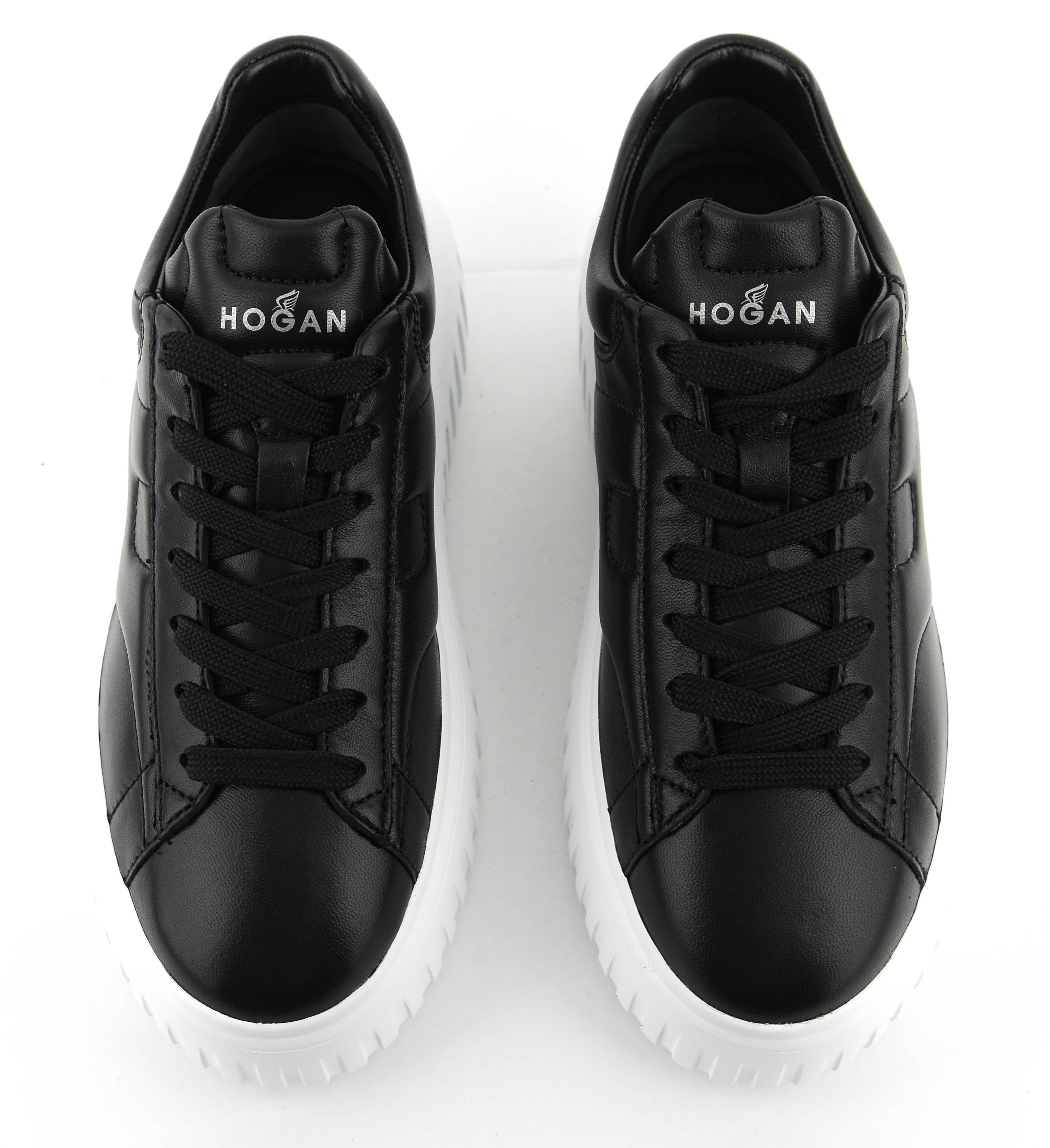 HOGAN H-STRIPES BLACK LEATHER