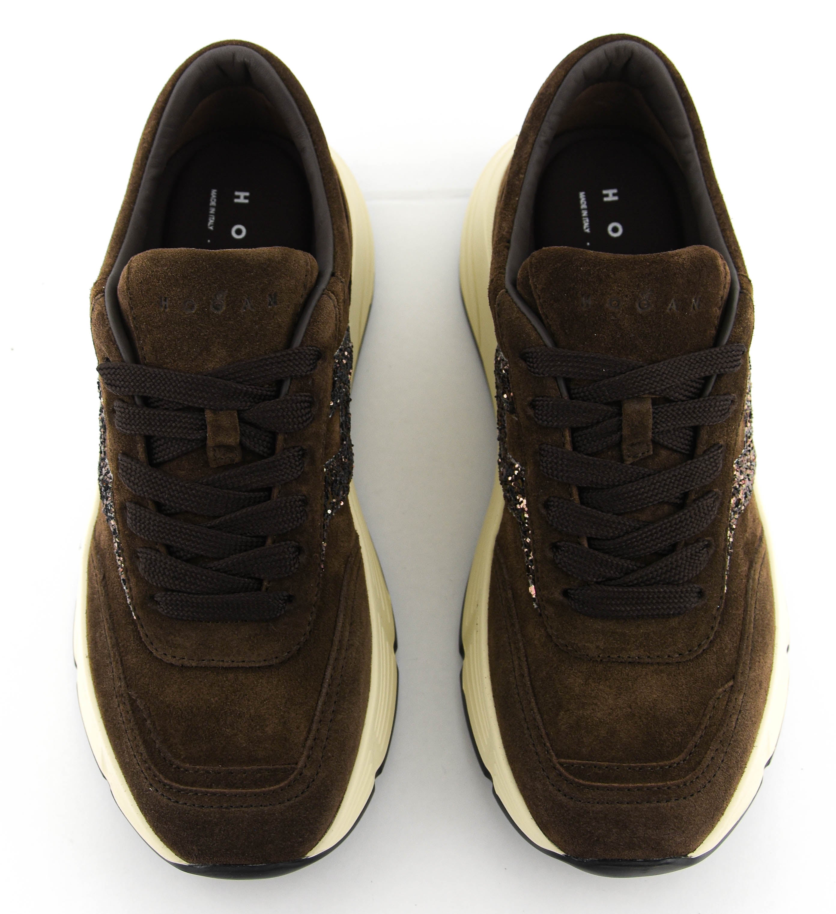 HOGAN H669 RUNNING BROWN SUEDE