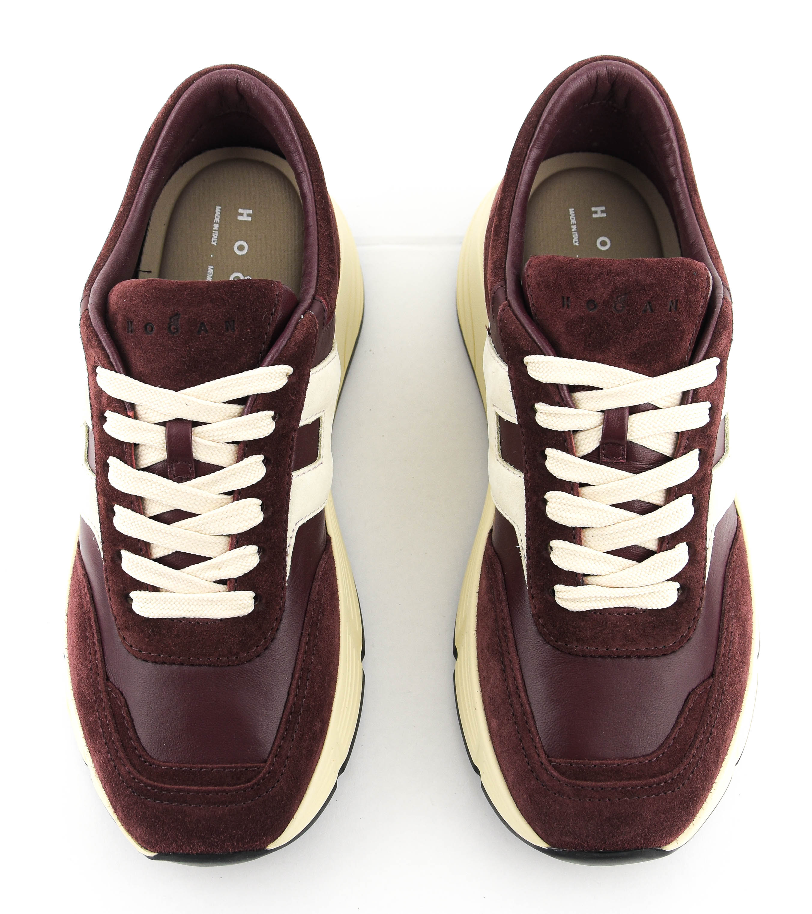 HOGAN H669 RUNNING BORDO LEATHER