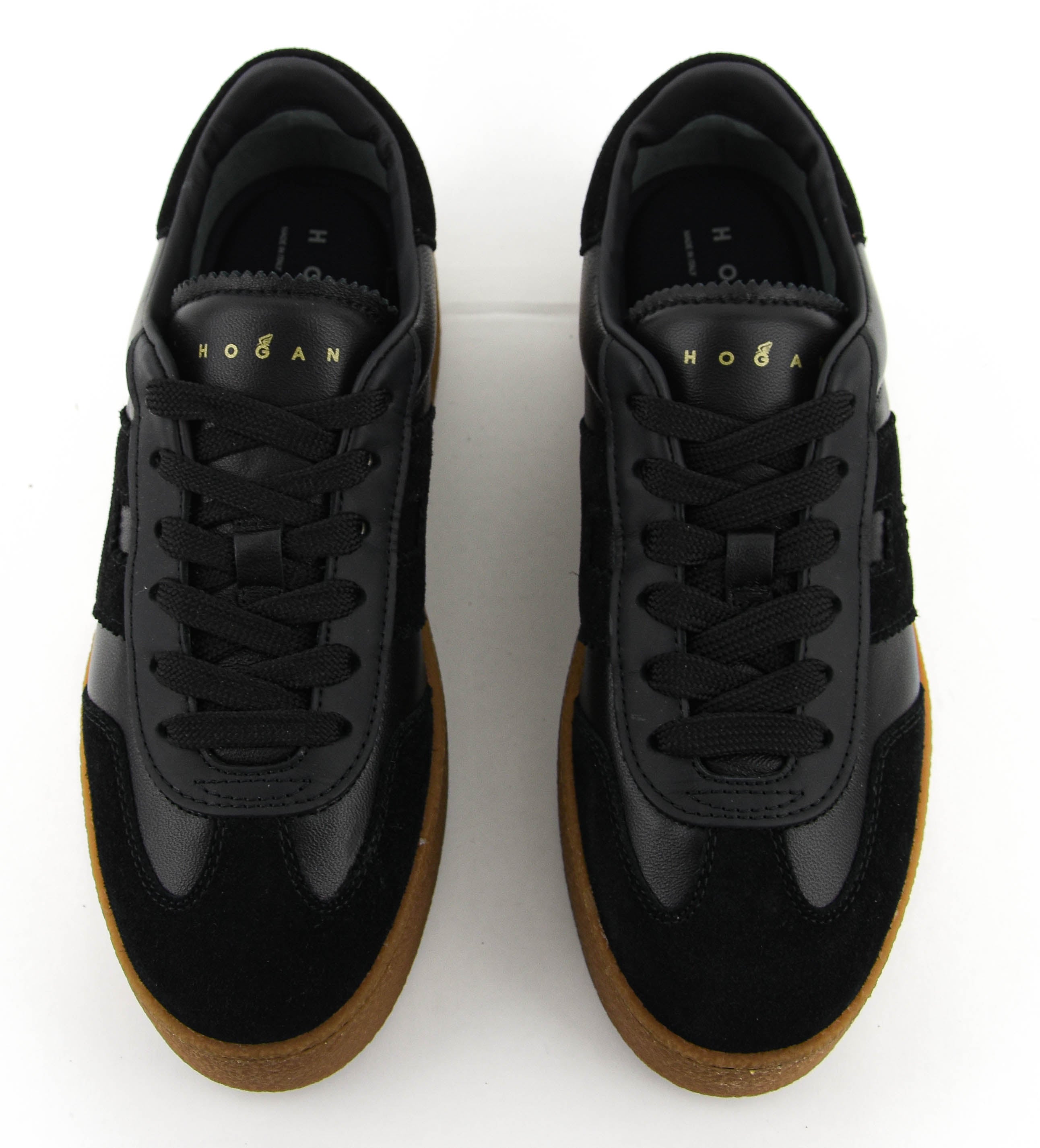HOGAN PLATFORM SNEAKER BLACK LEATHER