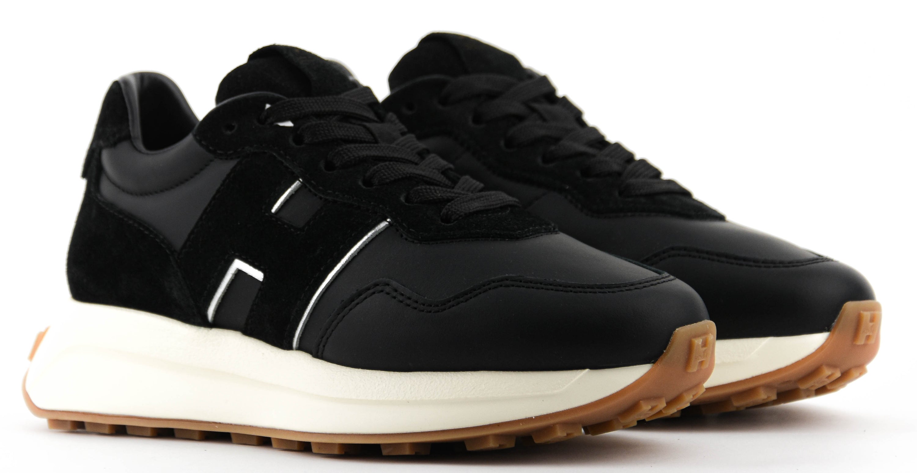 HOGAN H641 RUNNING BLACK LEATHER