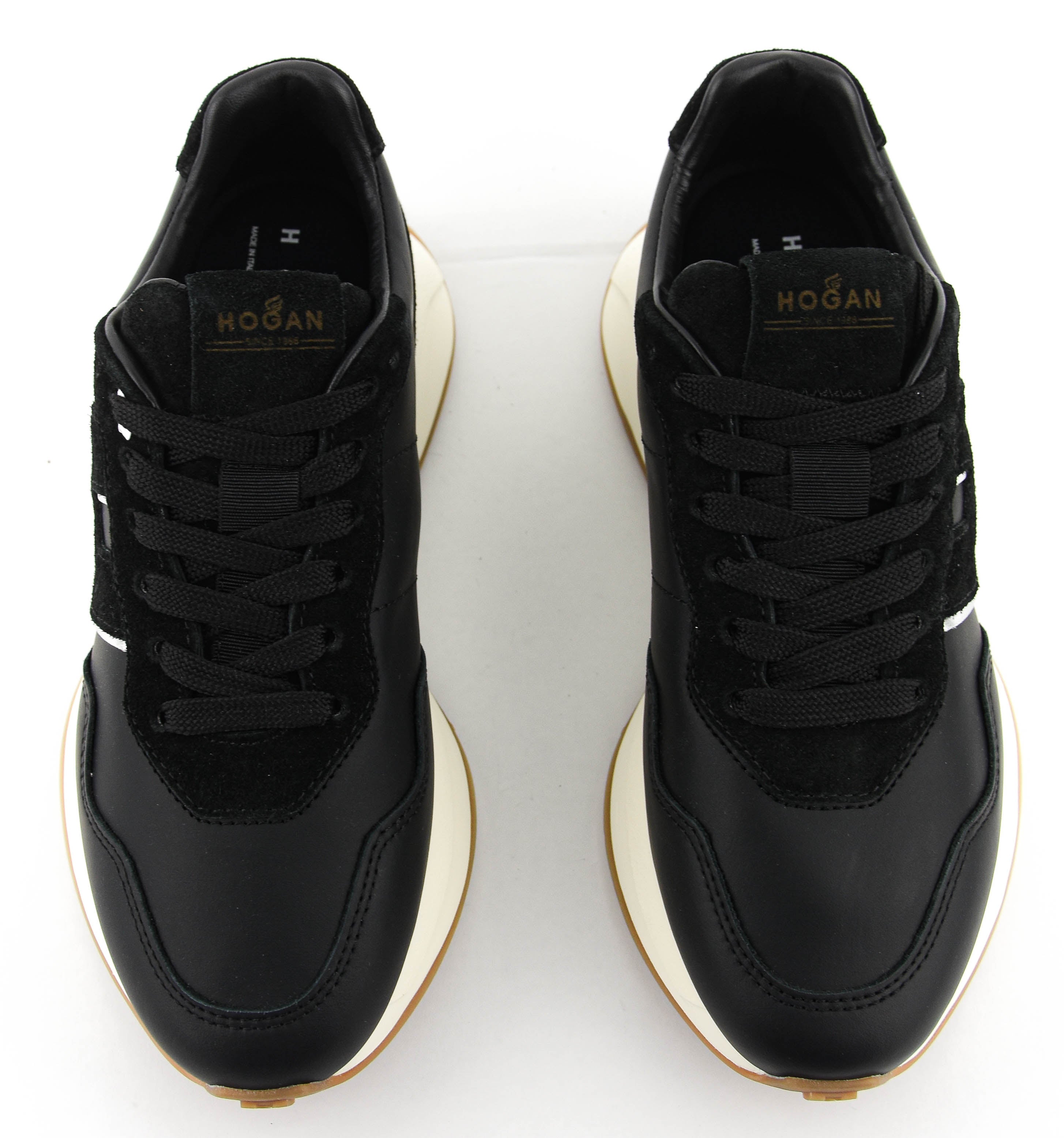HOGAN H641 RUNNING BLACK LEATHER