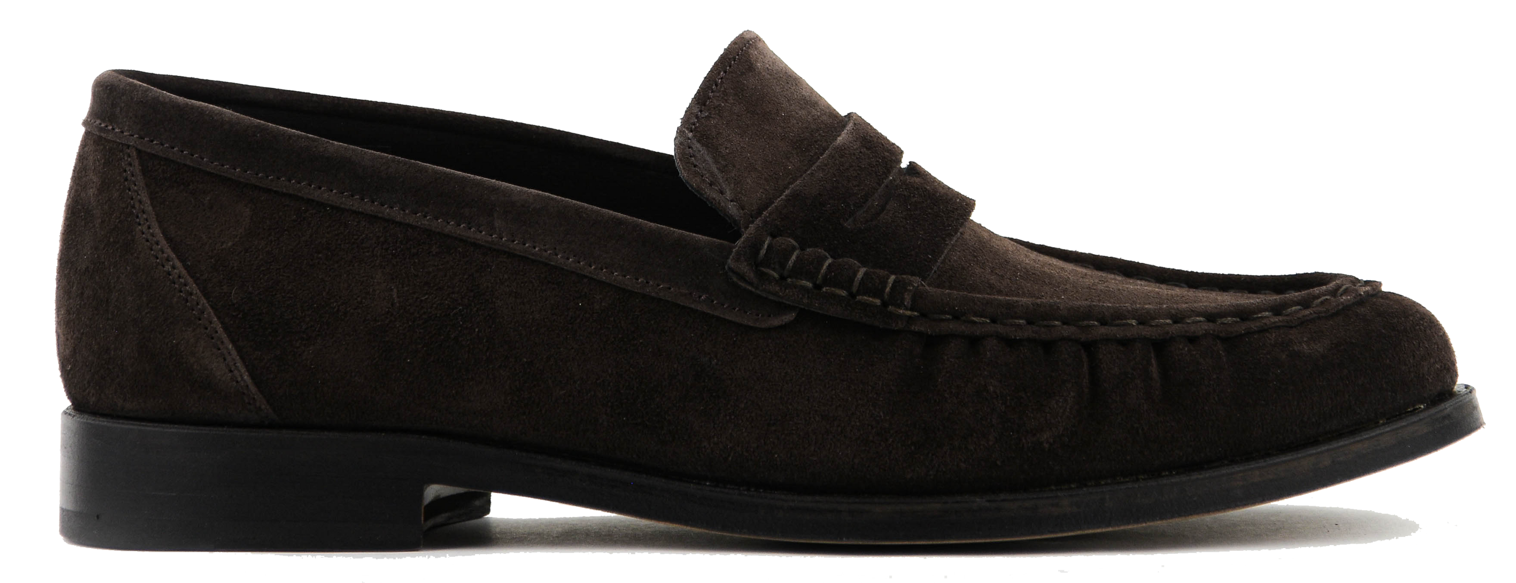 POSA PENNY LOAFER DARK BROWN SUEDE