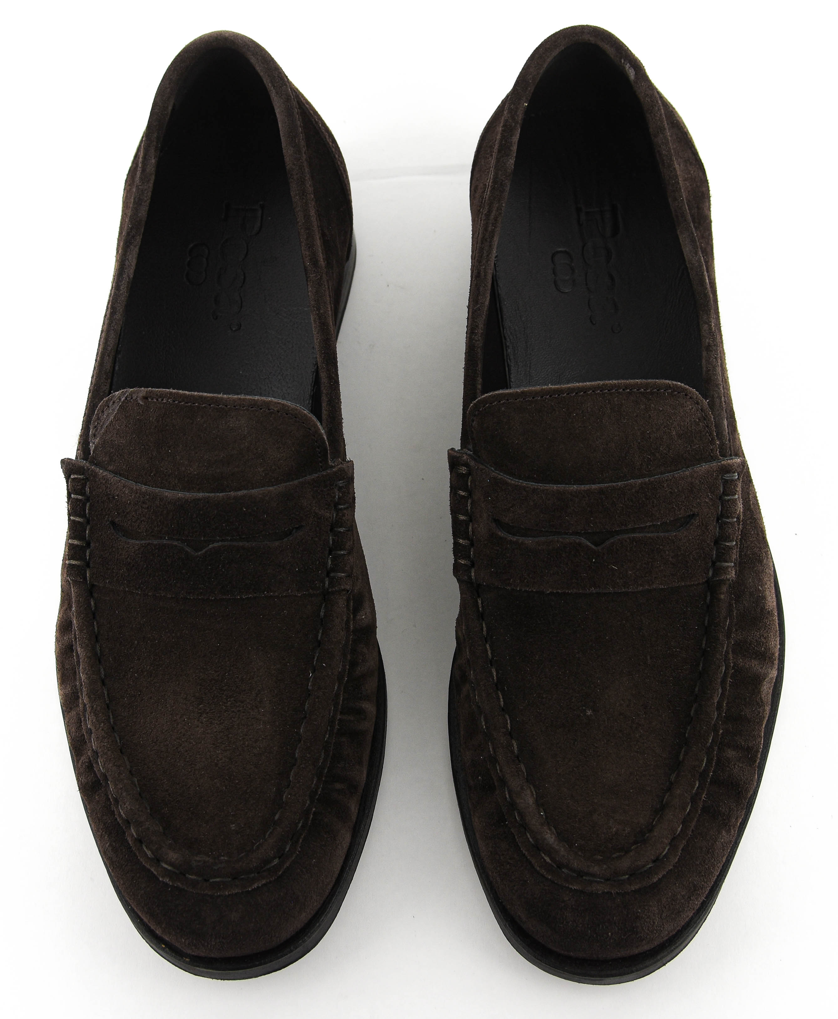 POSA PENNY LOAFER DARK BROWN SUEDE