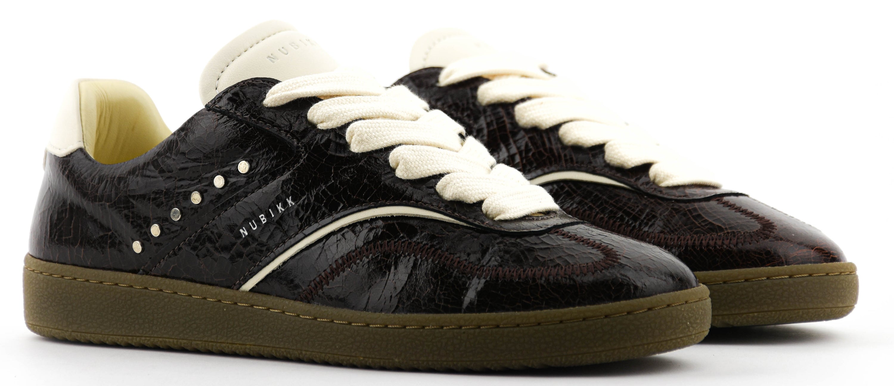 NUBIKK RAY OWEN STUDS DARK BROWN
