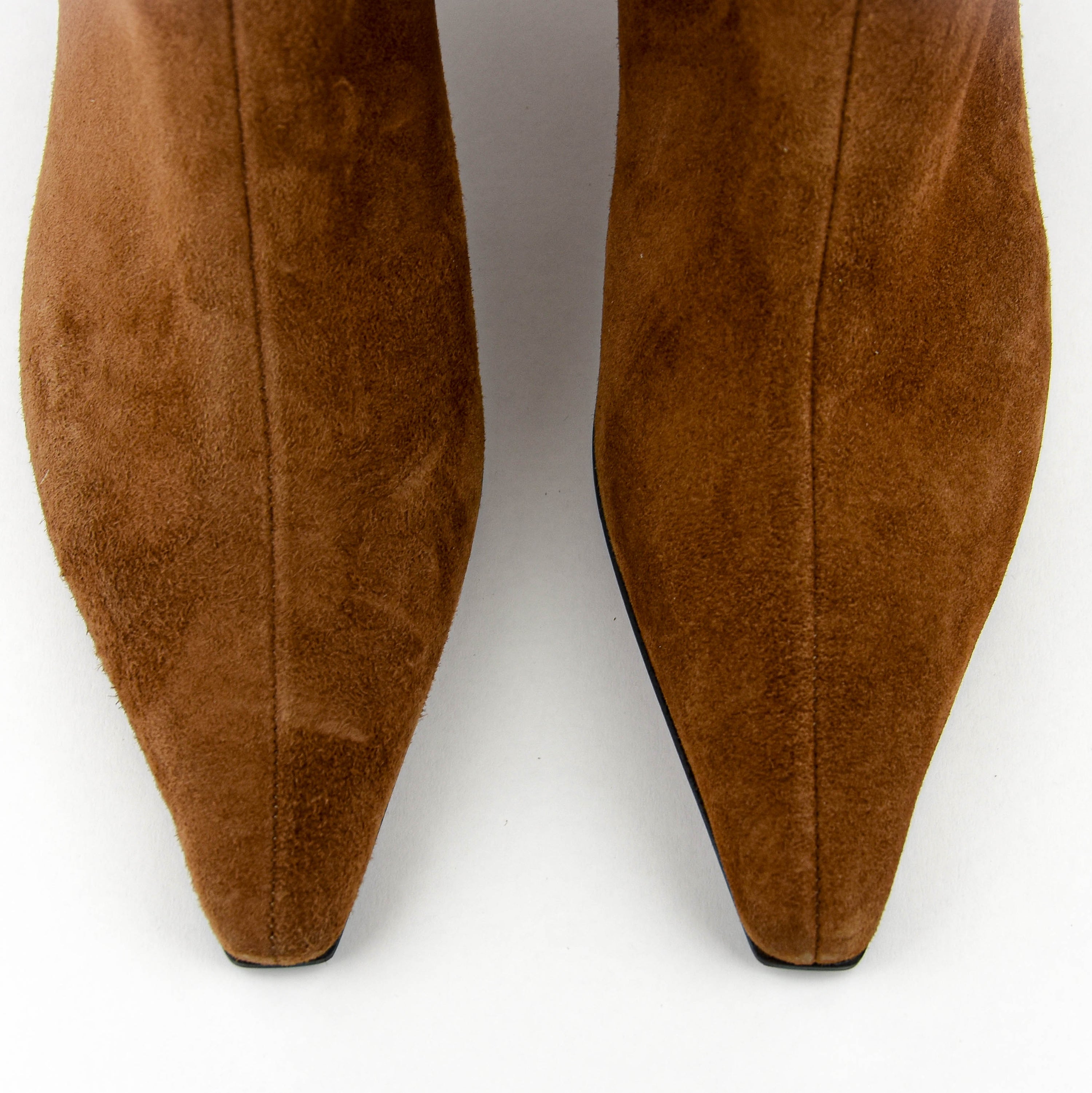 PAUL WARMER BOOT KITTEN HEEL BRANDY