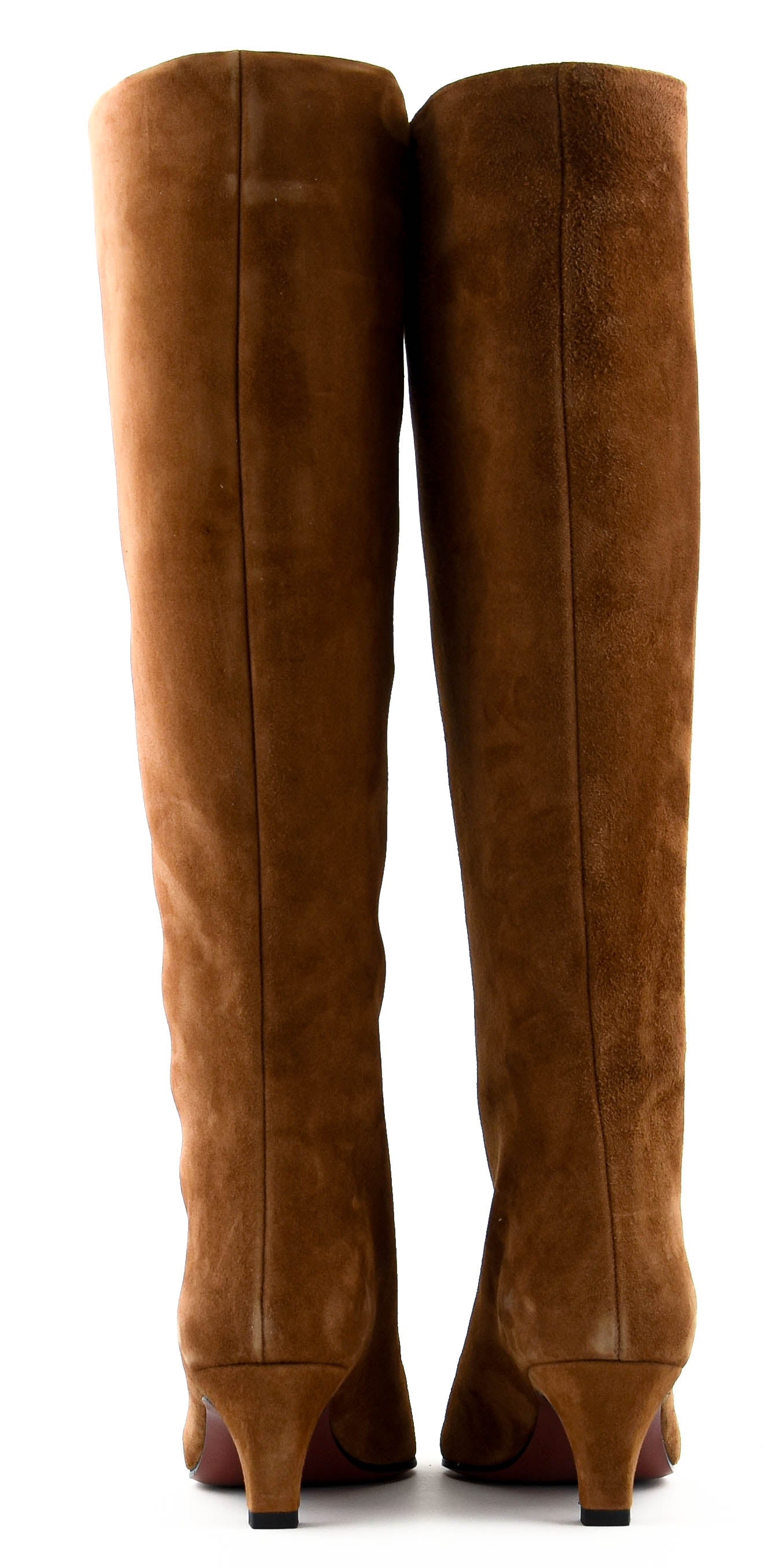 PAUL WARMER BOOT KITTEN HEEL BRANDY