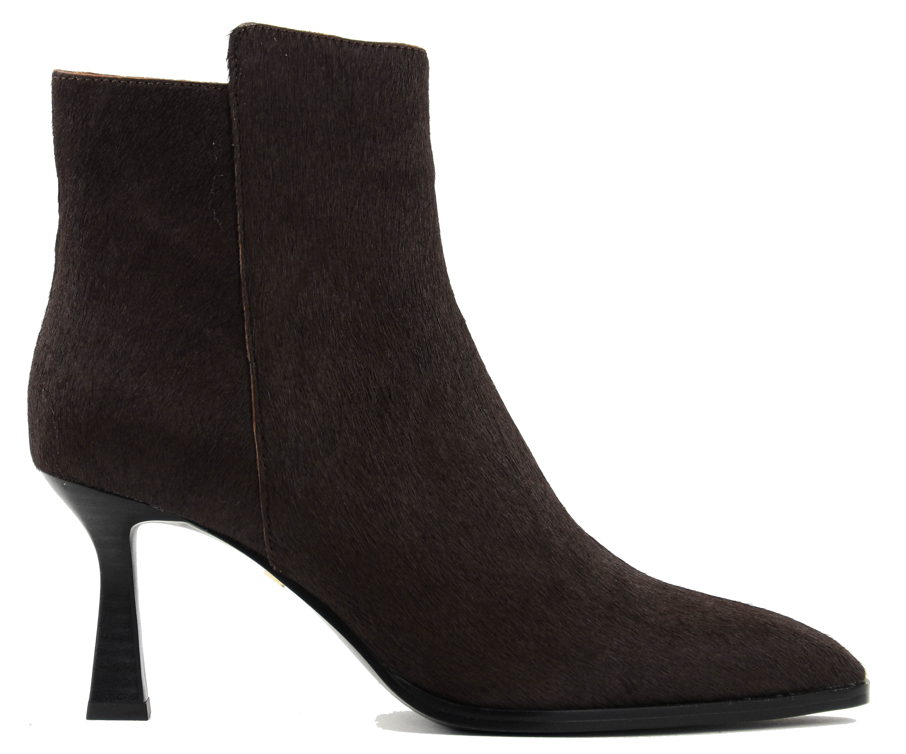 LOLA CRUZ BOOTIE HAIRCALF BROWN