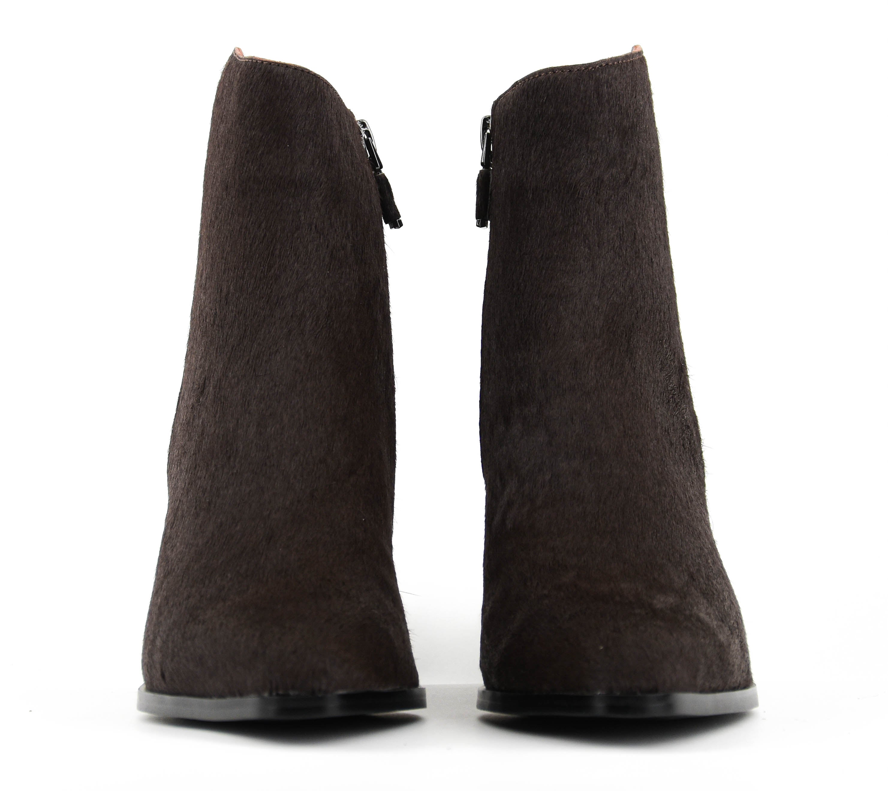 LOLA CRUZ BOOTIE HAIRCALF BROWN
