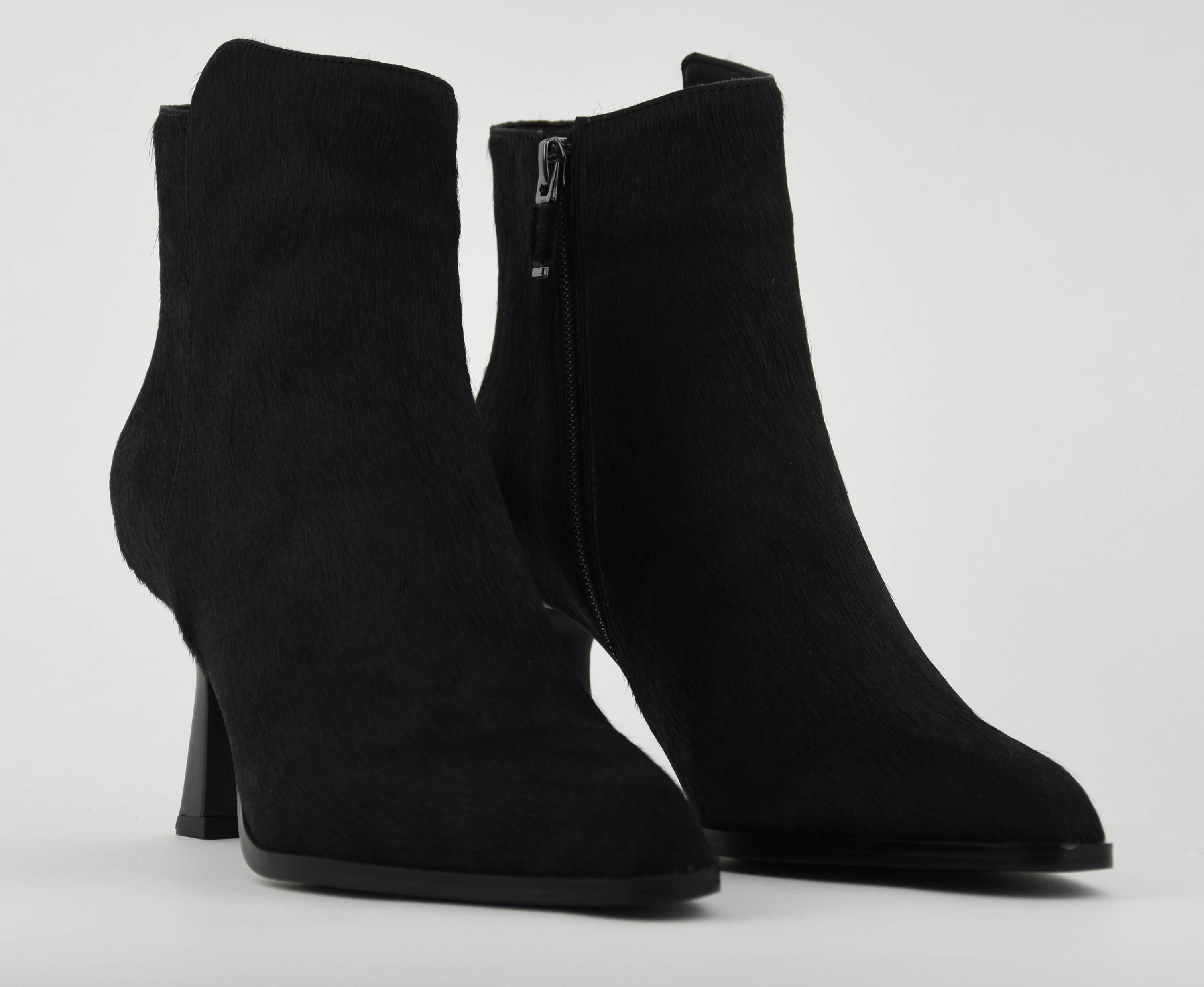 LOLA CRUZ BOOTIE HAIRCALF BLACK