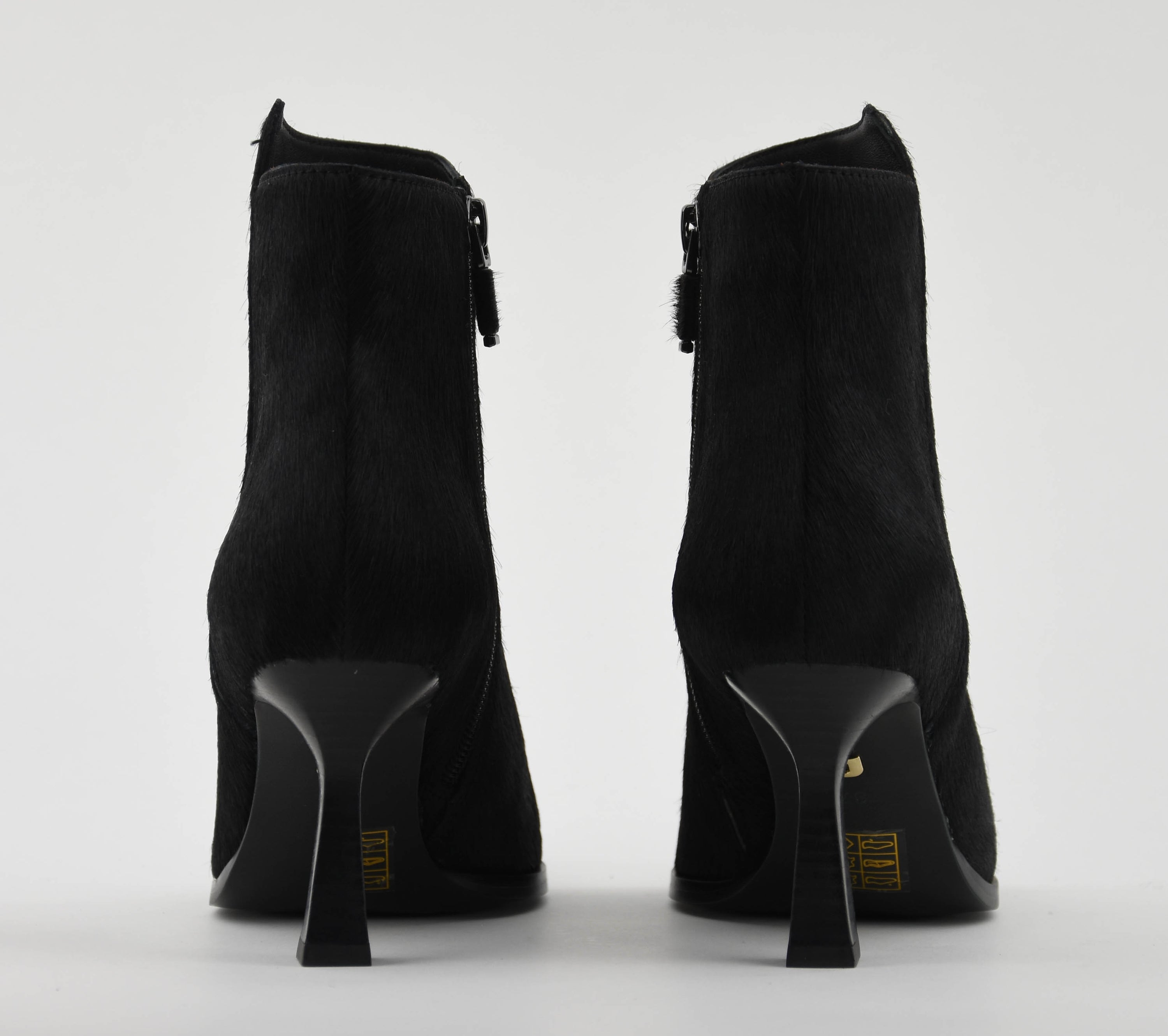 LOLA CRUZ BOOTIE HAIRCALF BLACK