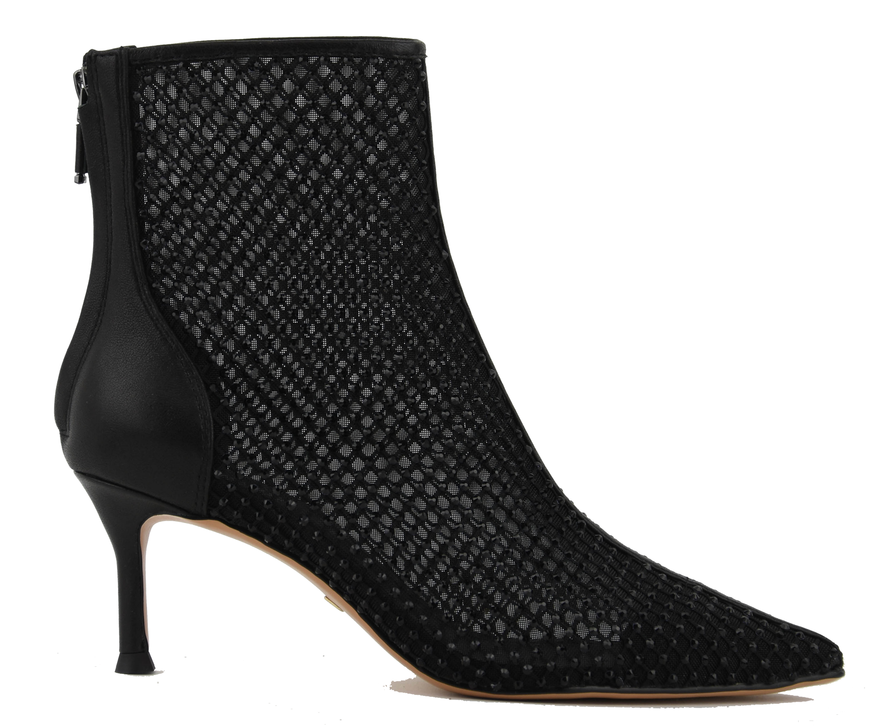 LOLA CRUZ BOOTIE MESH BLACK