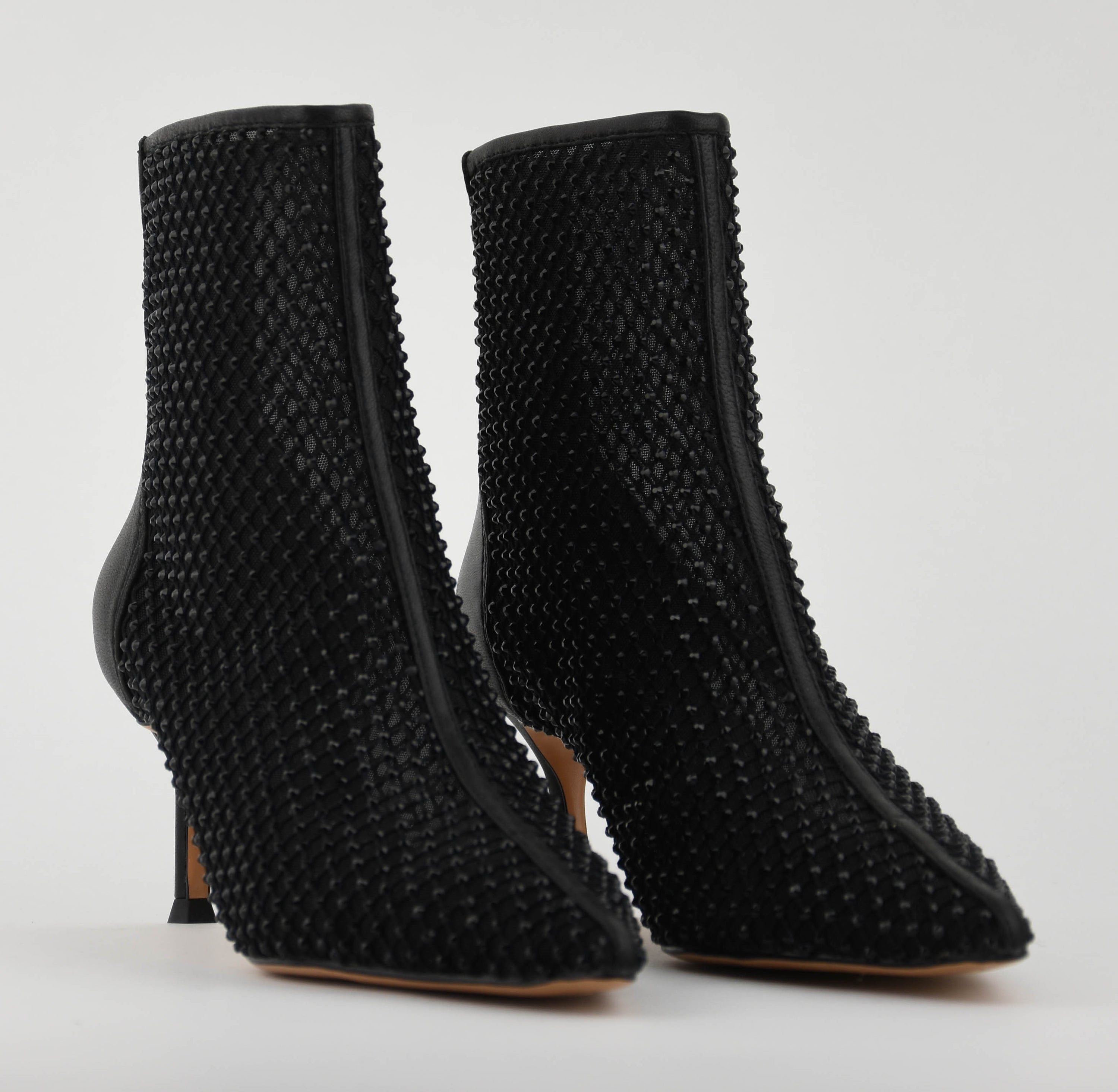 LOLA CRUZ BOOTIE MESH BLACK