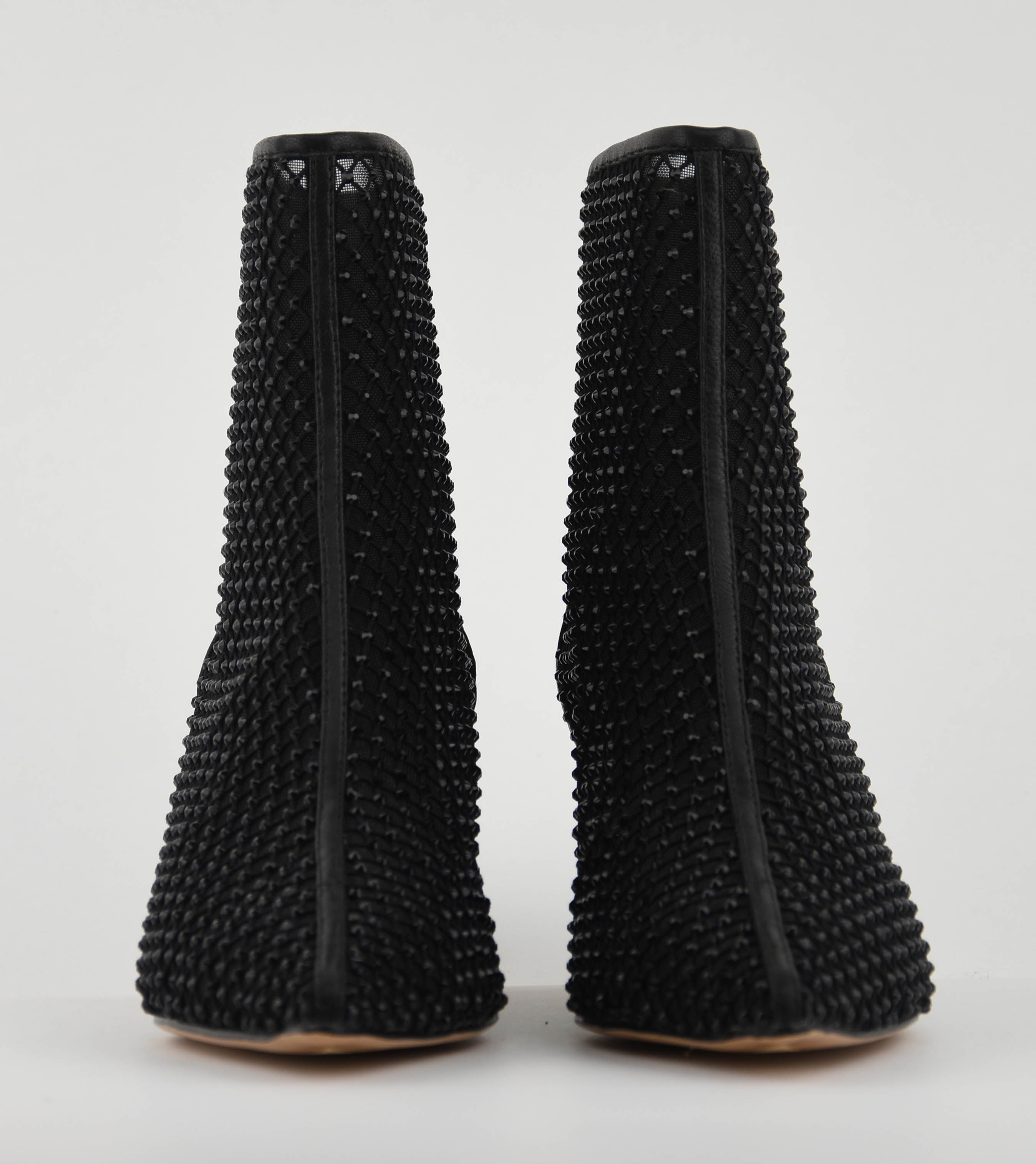 LOLA CRUZ BOOTIE MESH BLACK