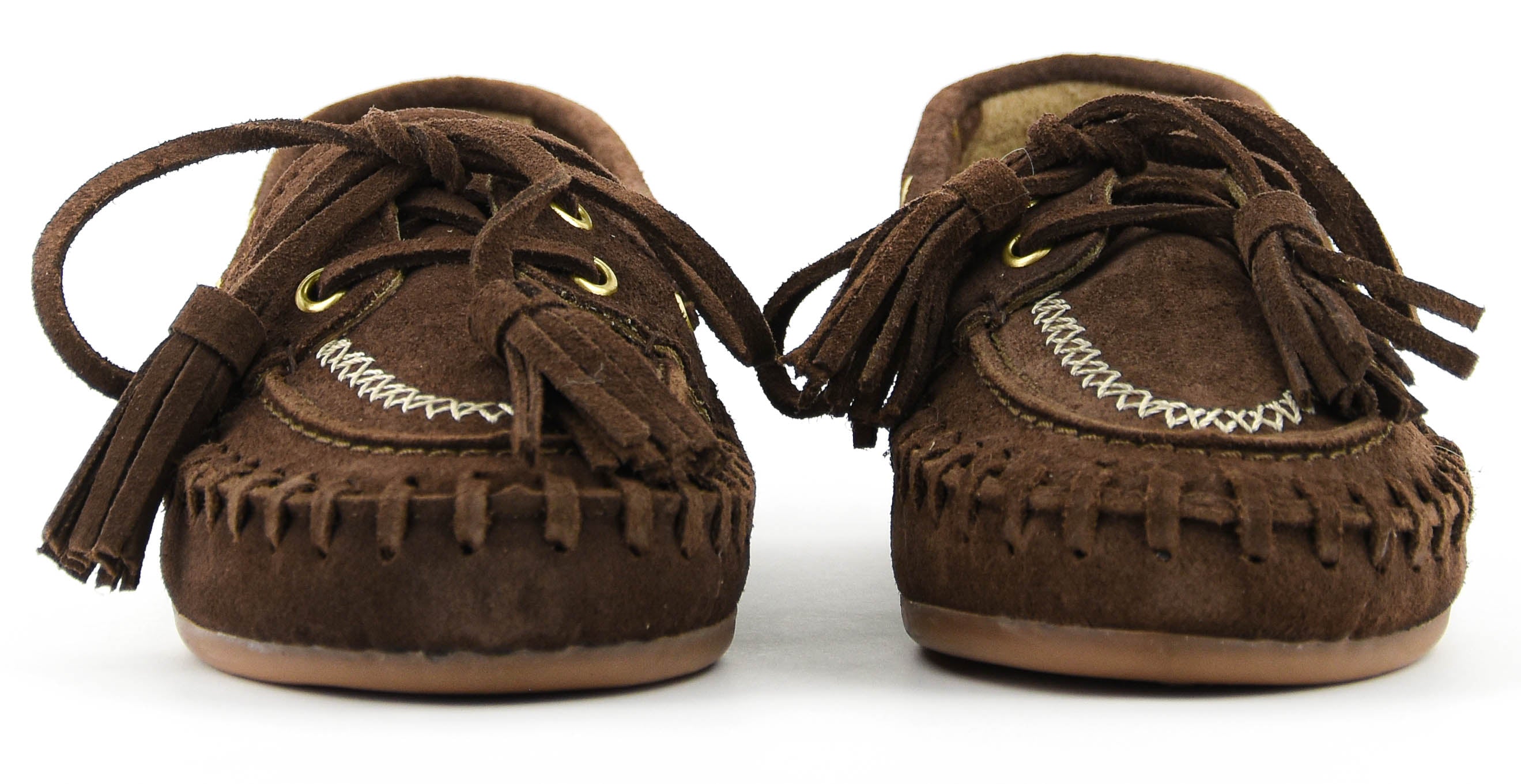 POSA BOAT LOAFER FRINGE DARK BROWN