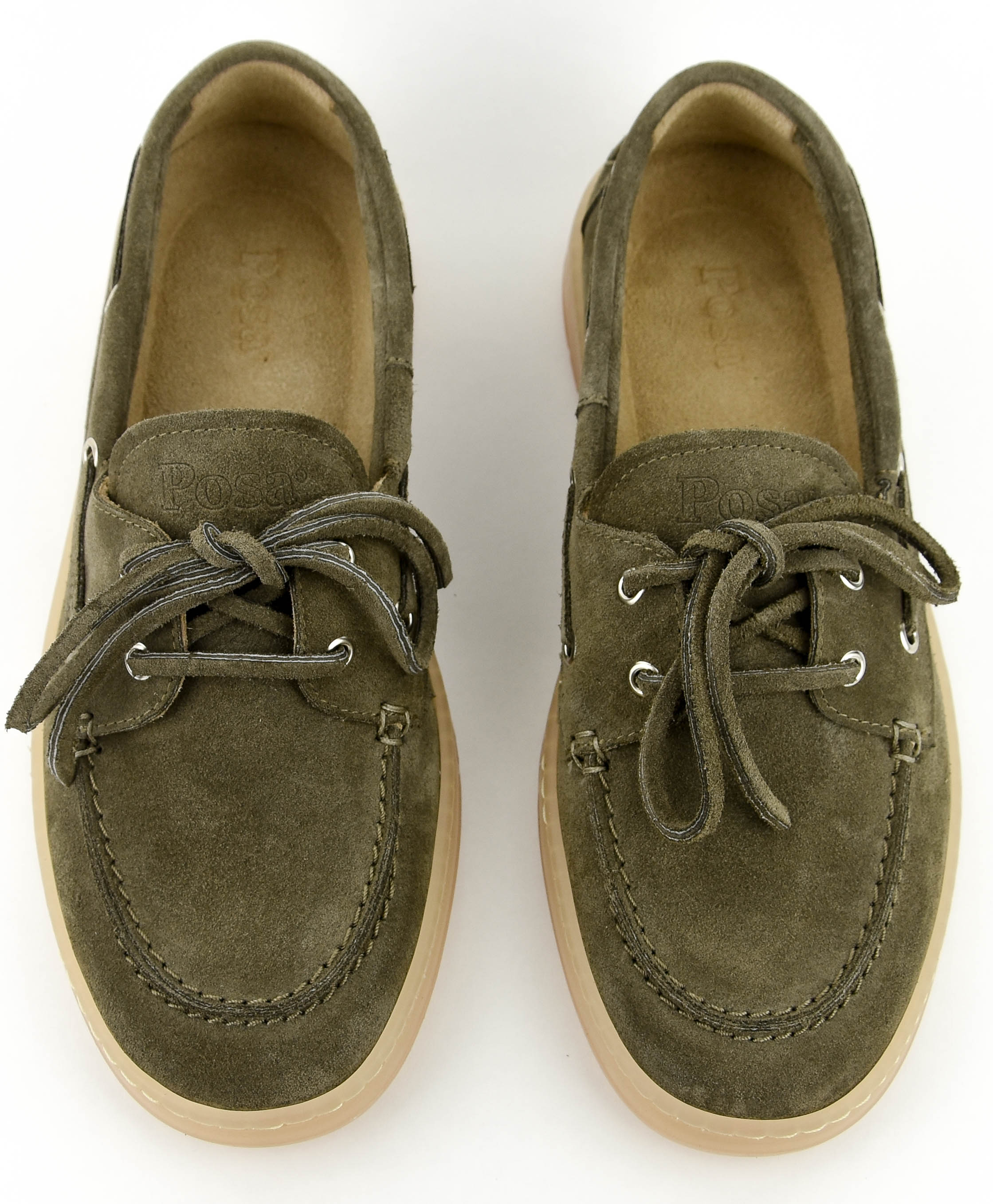 POSA BOAT LOAFER MAN DRIZZLE SUEDE