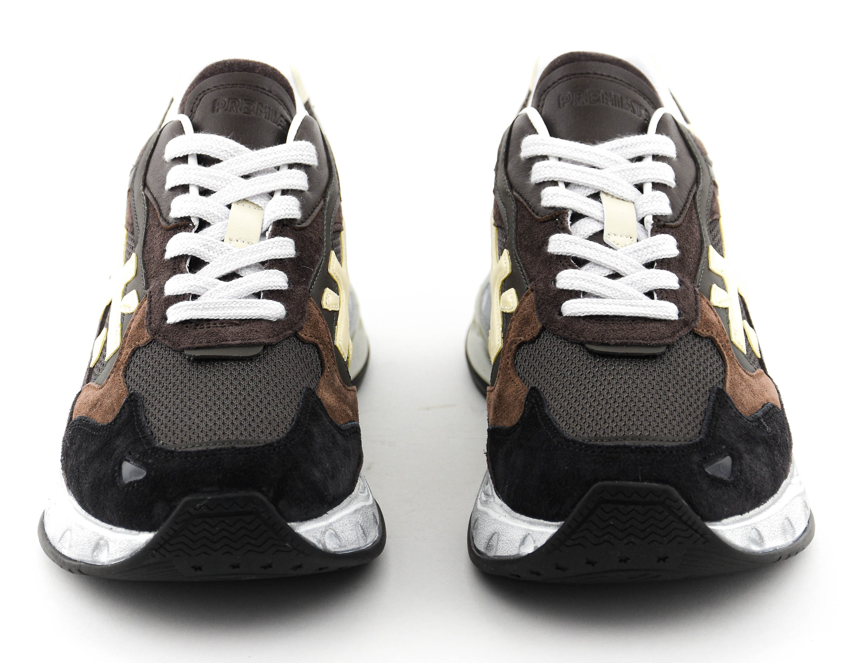 PREMIATA SHARKY SNEAKER BLACK BROWN