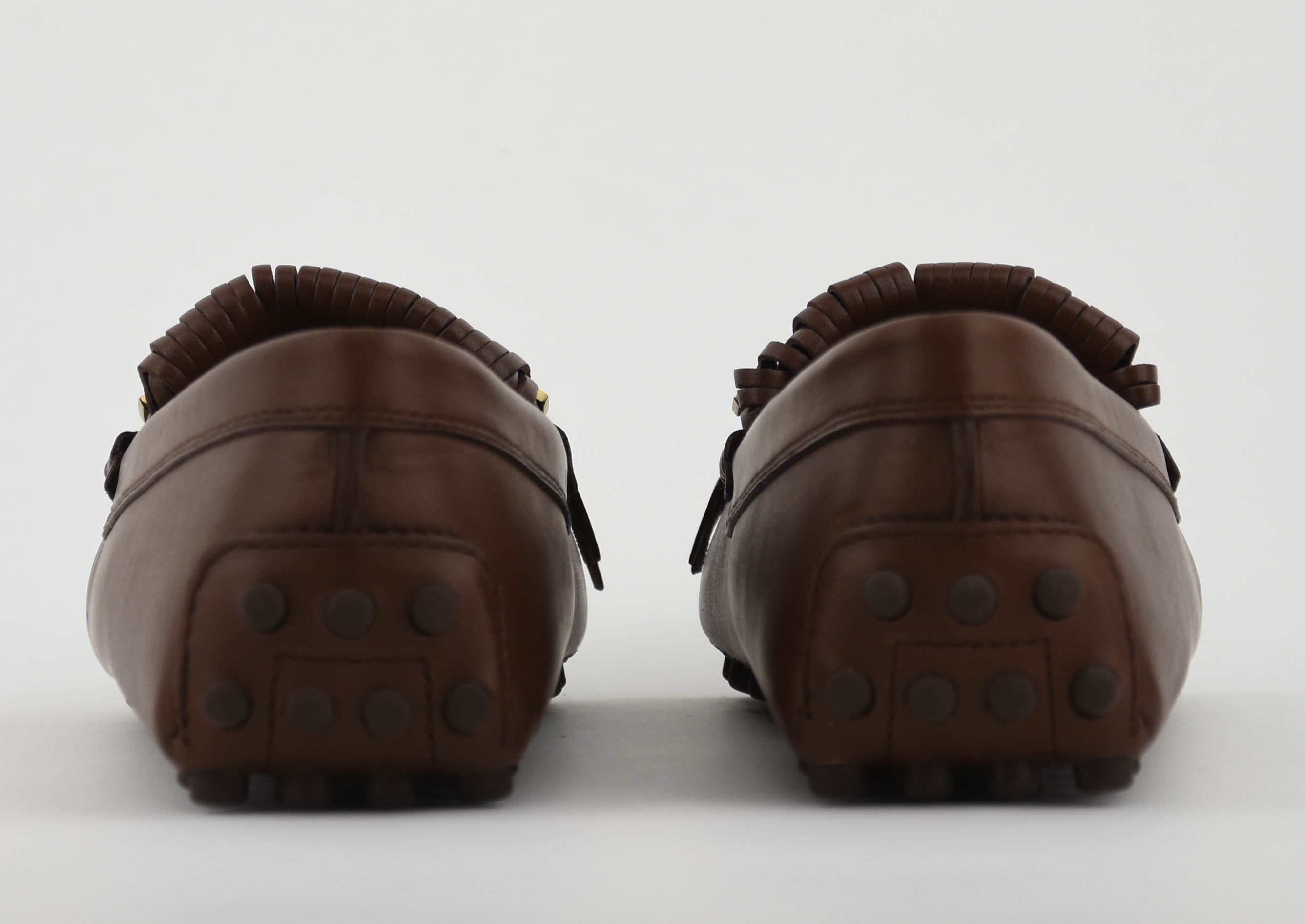 TOD'S  MOCCASINE FRINGES BROWN