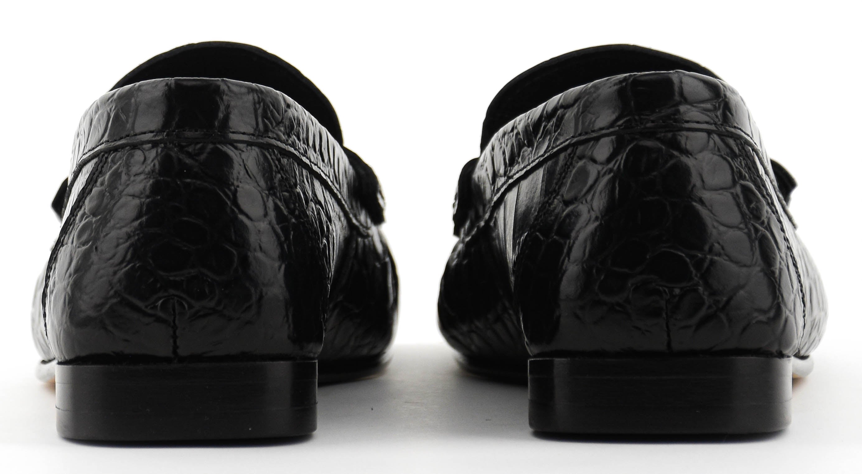 POSA LOAFER WRINKLE CROC BLACK