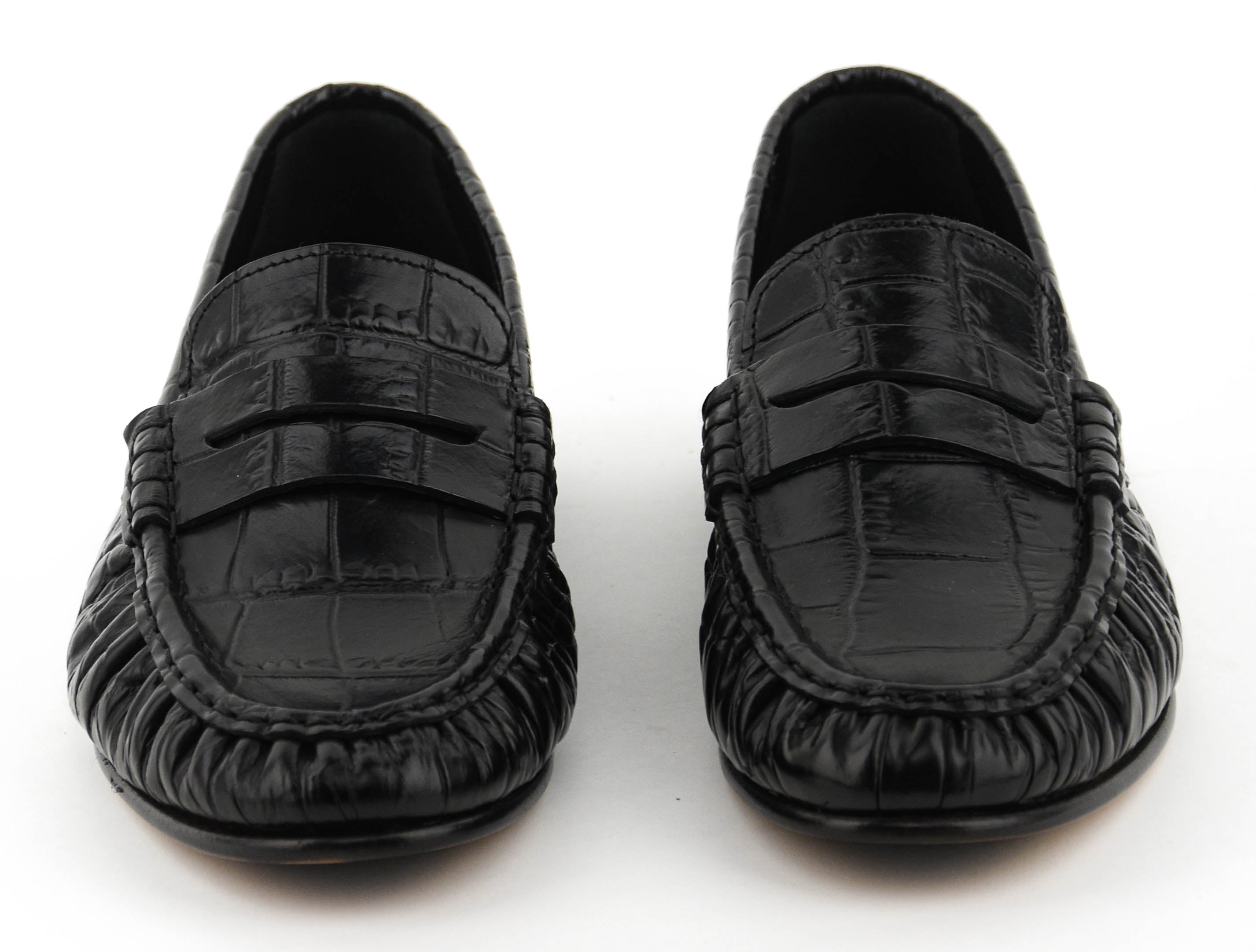 POSA LOAFER WRINKLE CROC BLACK