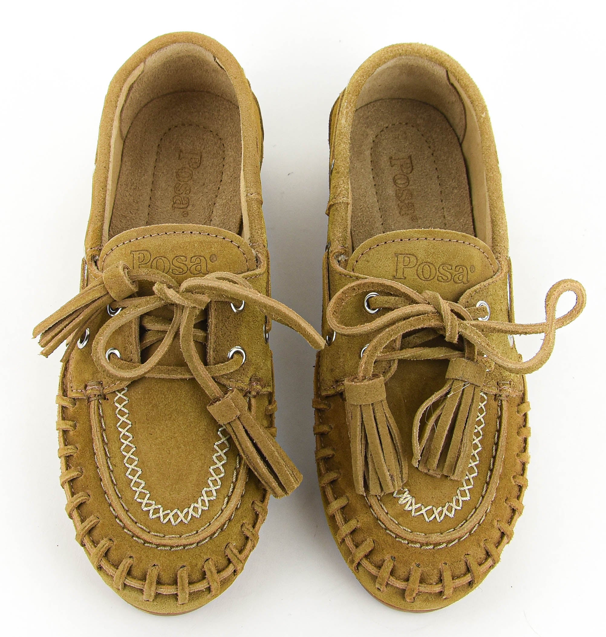 POSA BOAT LOAFER FRINGE TAN