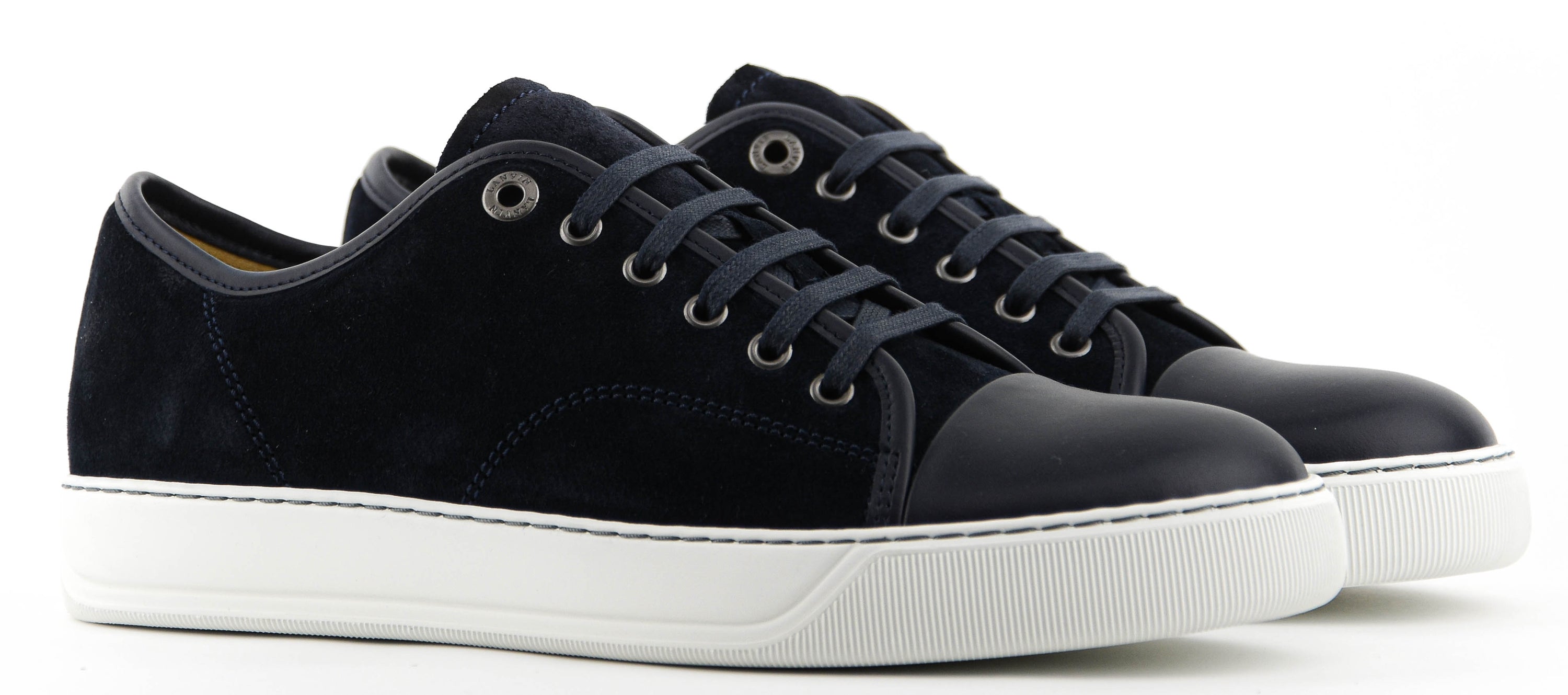 LANVIN CLASSIC TOECAP BLUE SUEDELEATHER