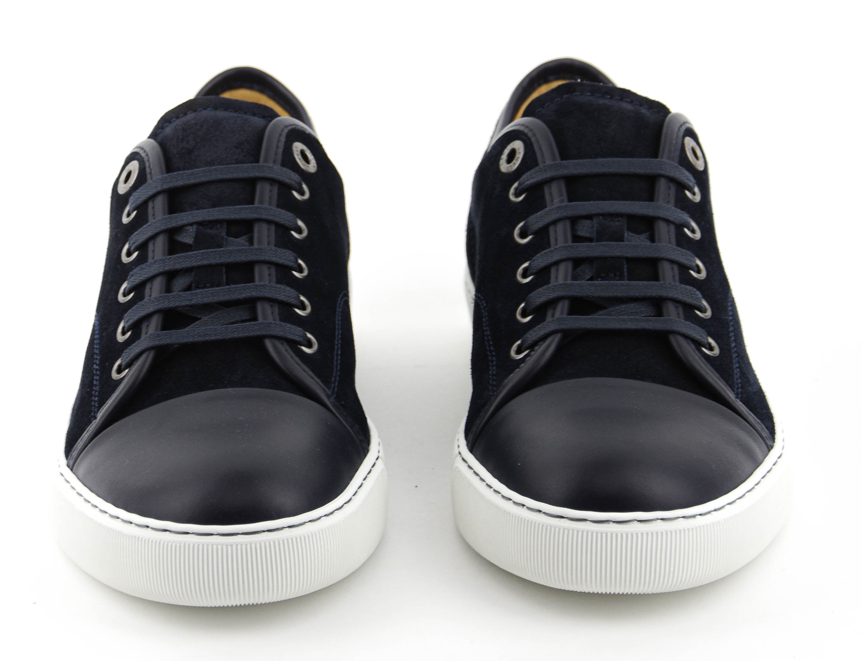 LANVIN CLASSIC TOECAP BLUE SUEDELEATHER