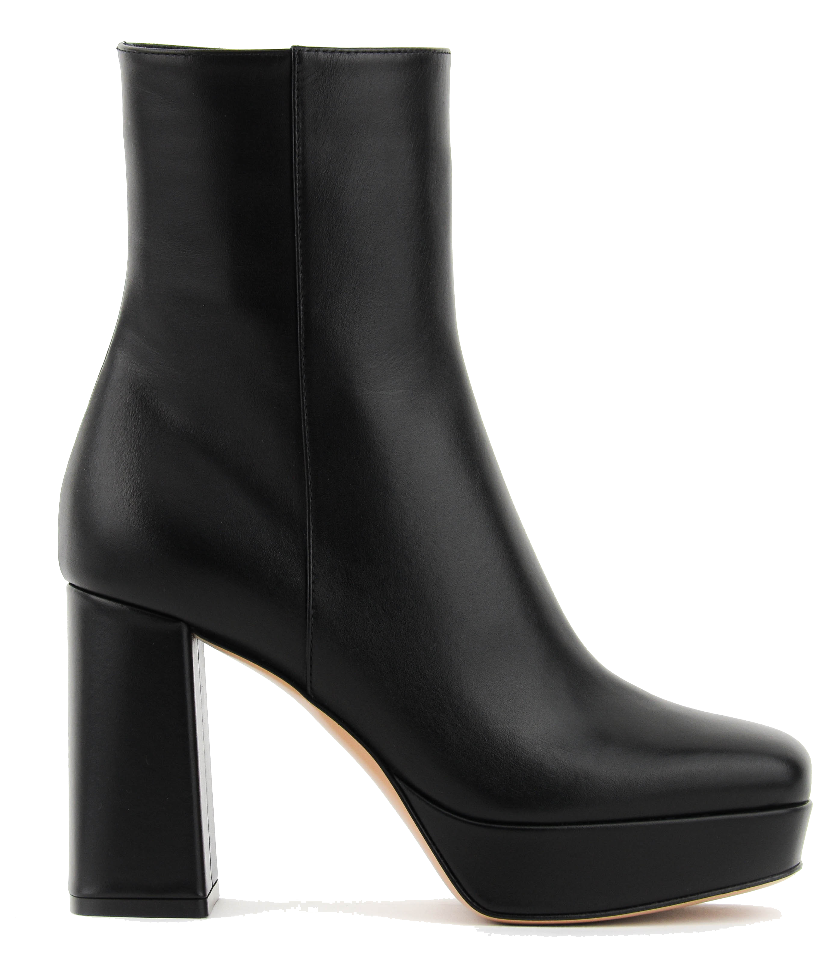 GIANVITO ROSSI DAISON BOOTIE PLATFORM BLACK