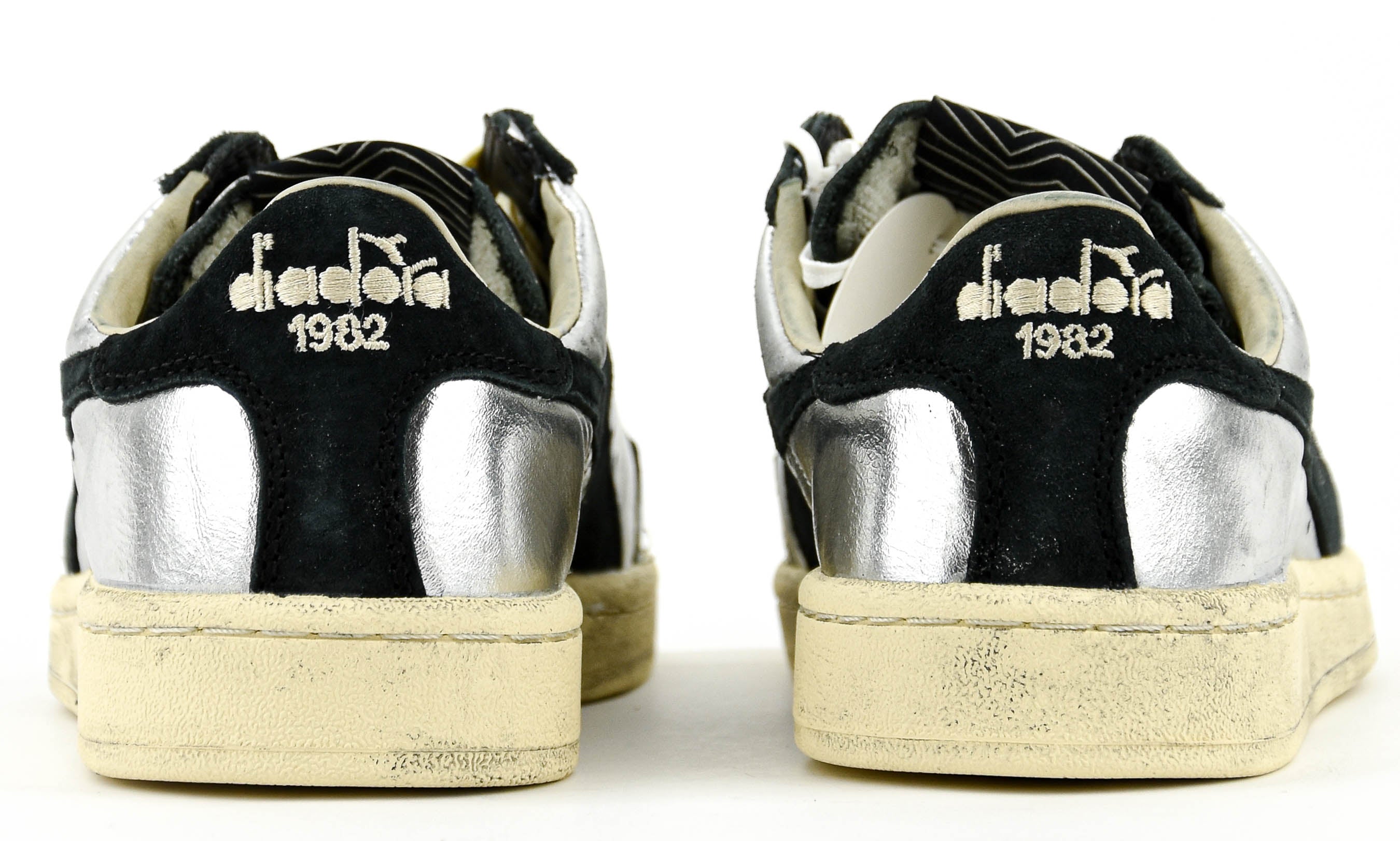DIADORA PRESTIGE SNEAKER METAL USED SILVER