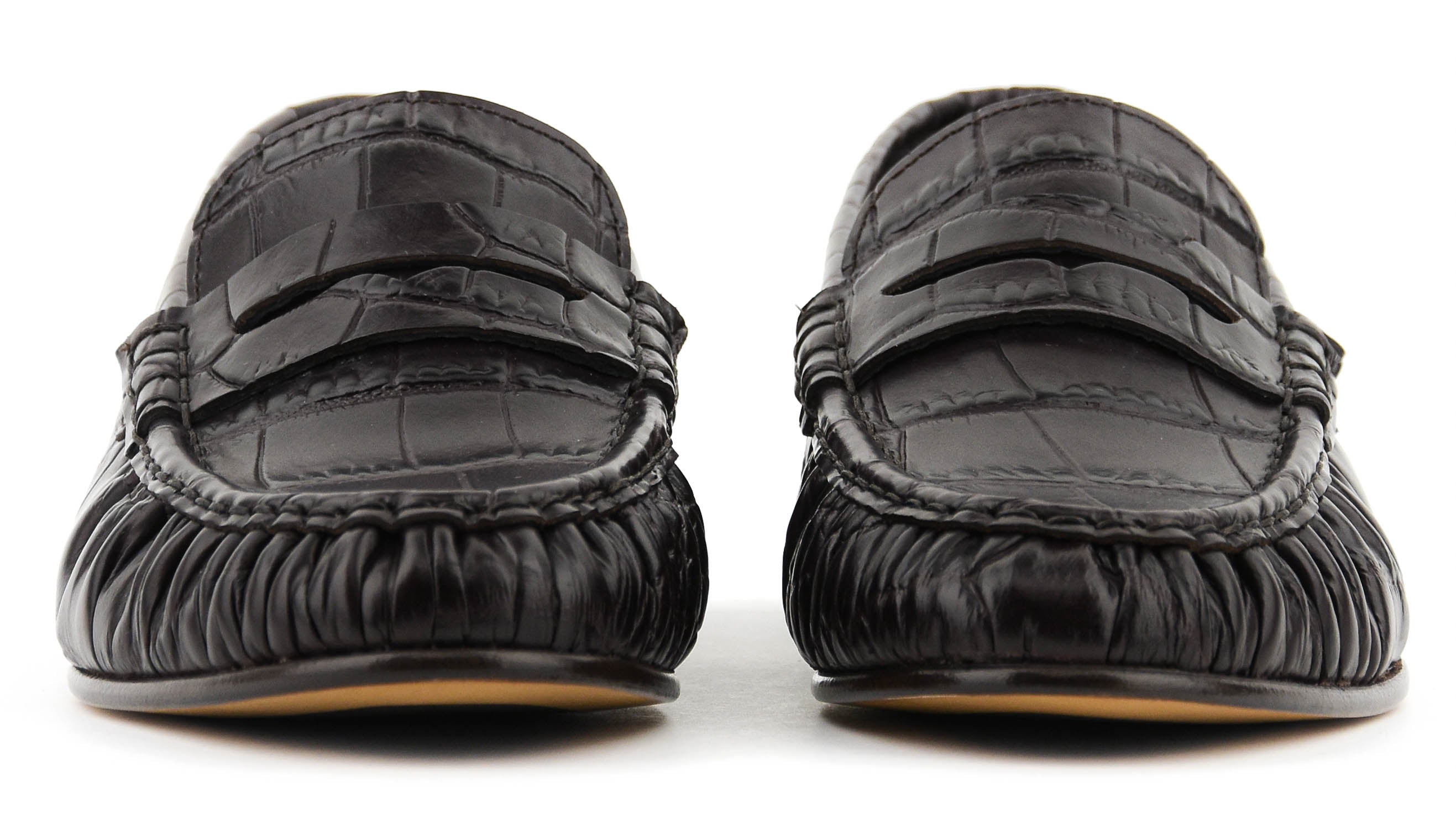 POSA LOAFER WRINKLE CROC BORDEAUX